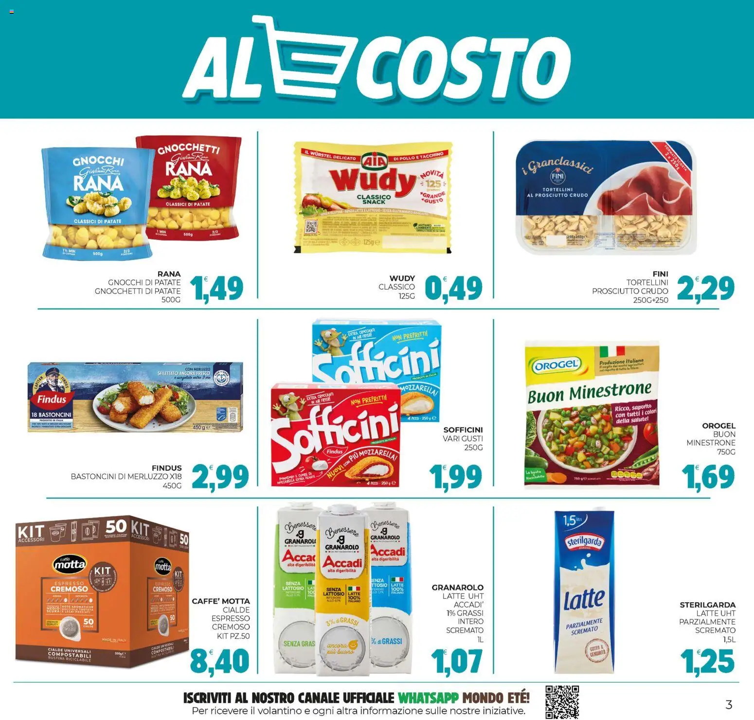 Volantino Eté del 21.11.2025 | Pagina: 3 | Prodotti: Pollo, Patate, Mozzarella, Wurstel