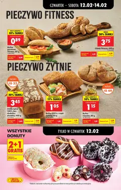Pogląd oferty "Chleb żytni 100% bez dodatku drożdży, 450 g, Chleb żytni 100% bez dodatku drożdży, 450 g" - ważna od 12.02.2026 | Strona: 47