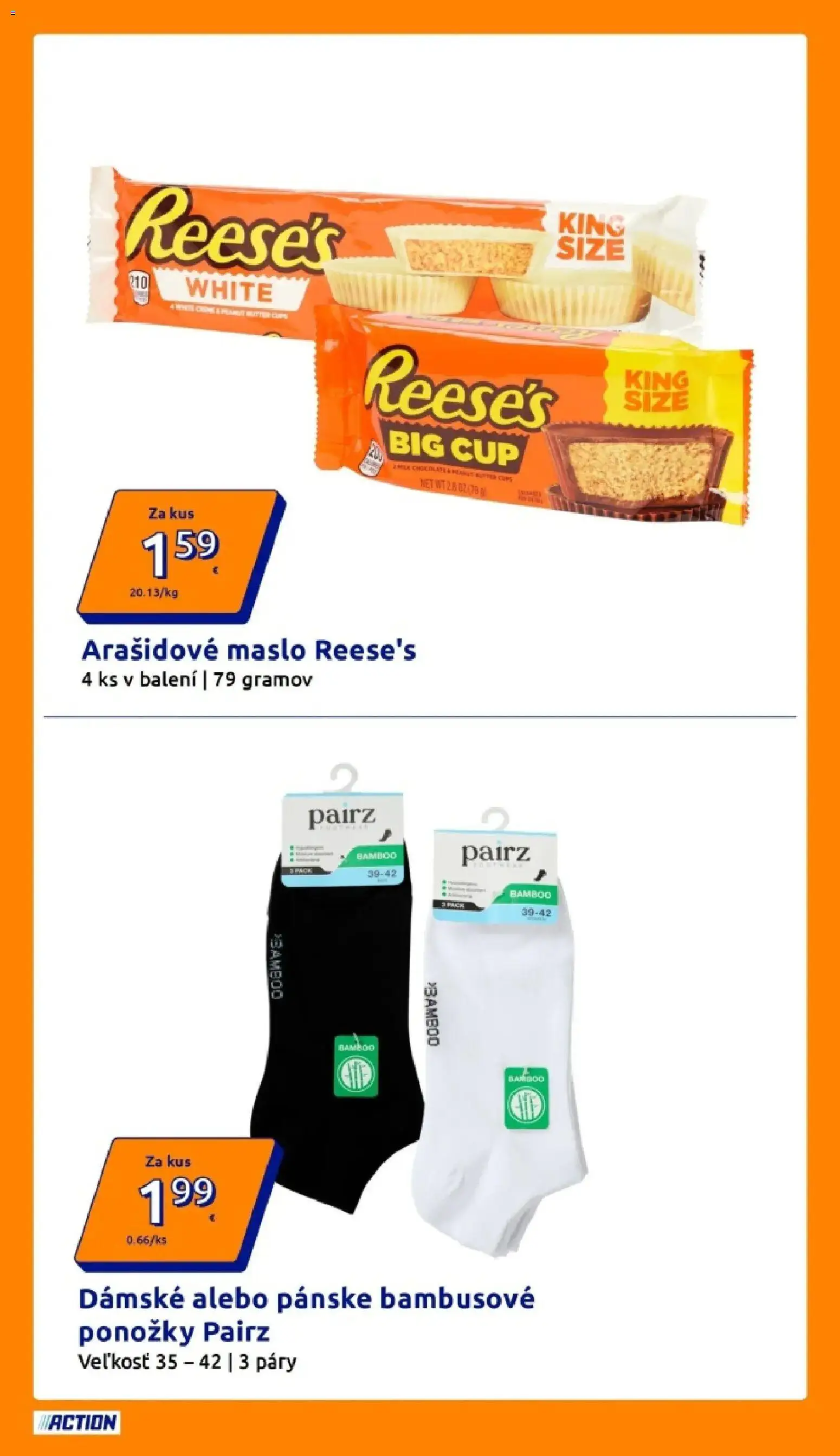 Nové Action akcie – leták je platný od 03.03.2026 | Strana: 5 | Produkty: Maslo, Ponožky