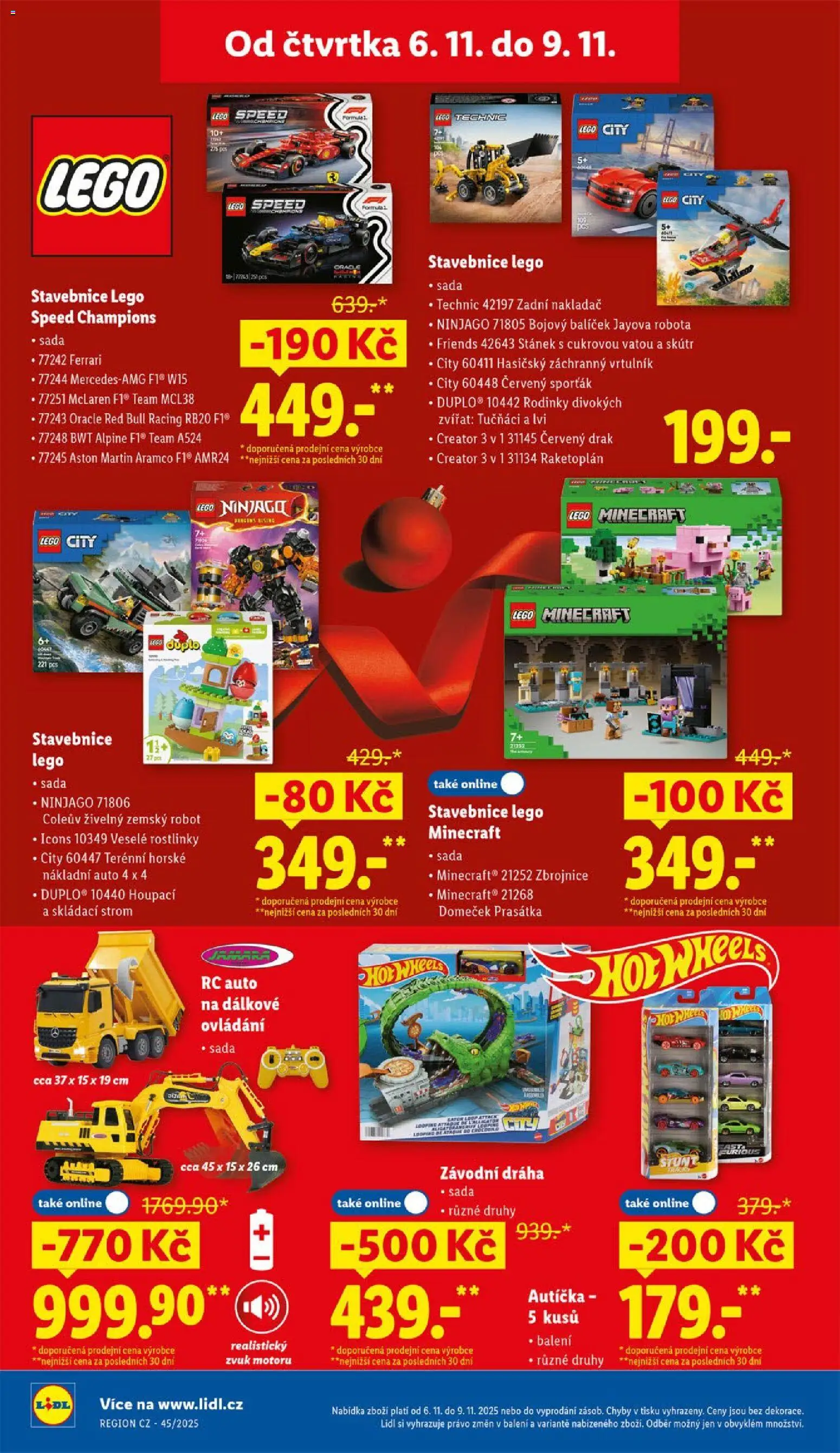 Lidl leták od 06.11.2025 | Strana: 24 | Produkty: Auto na dálkové ovládání, Lego Technic, Robot, Red Bull