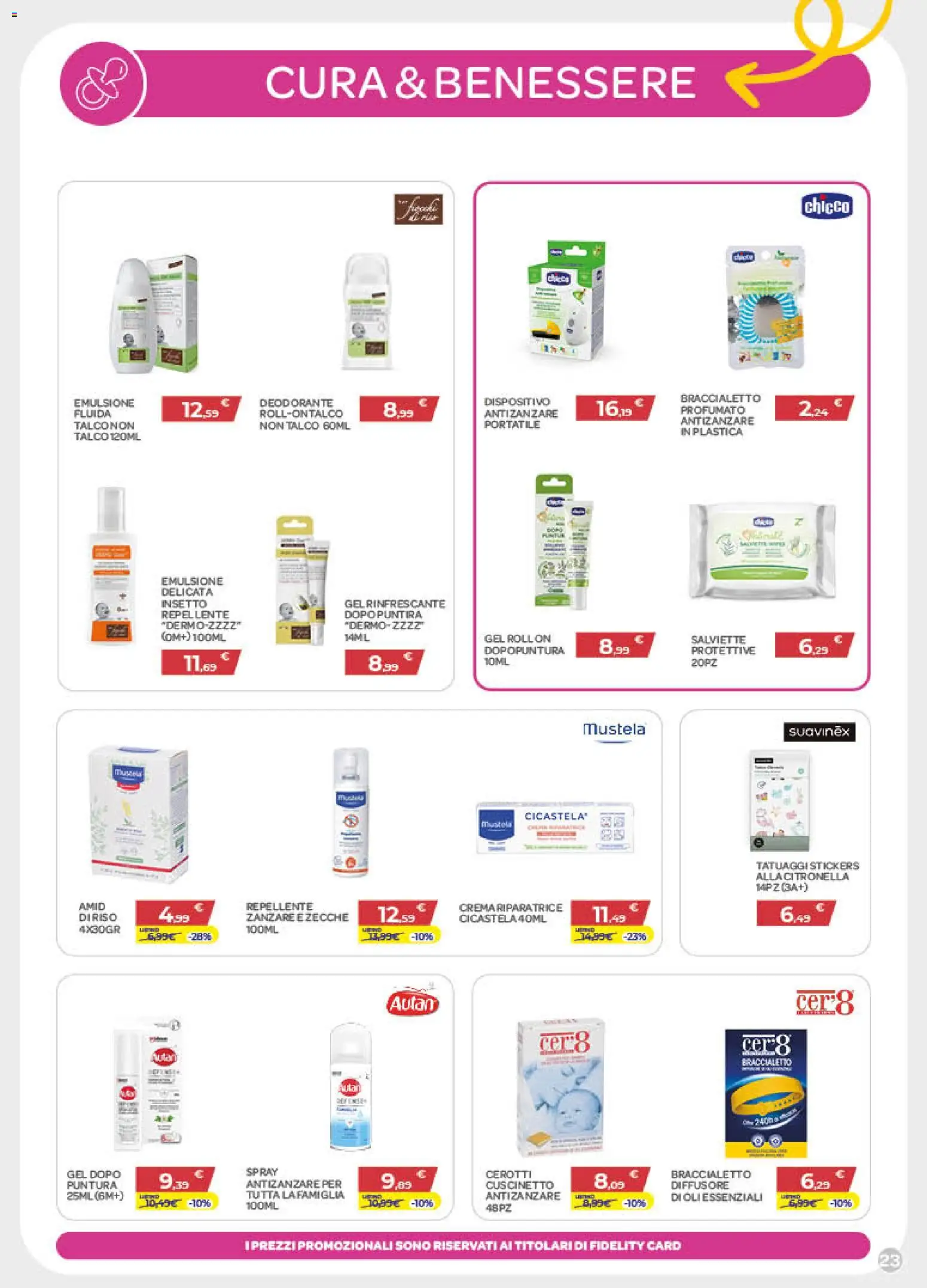 Volantino Bimbo store del 02.04.2026 | Pagina: 23 | Prodotti: Deodorante, Talco, Antizanzare, Cerotti