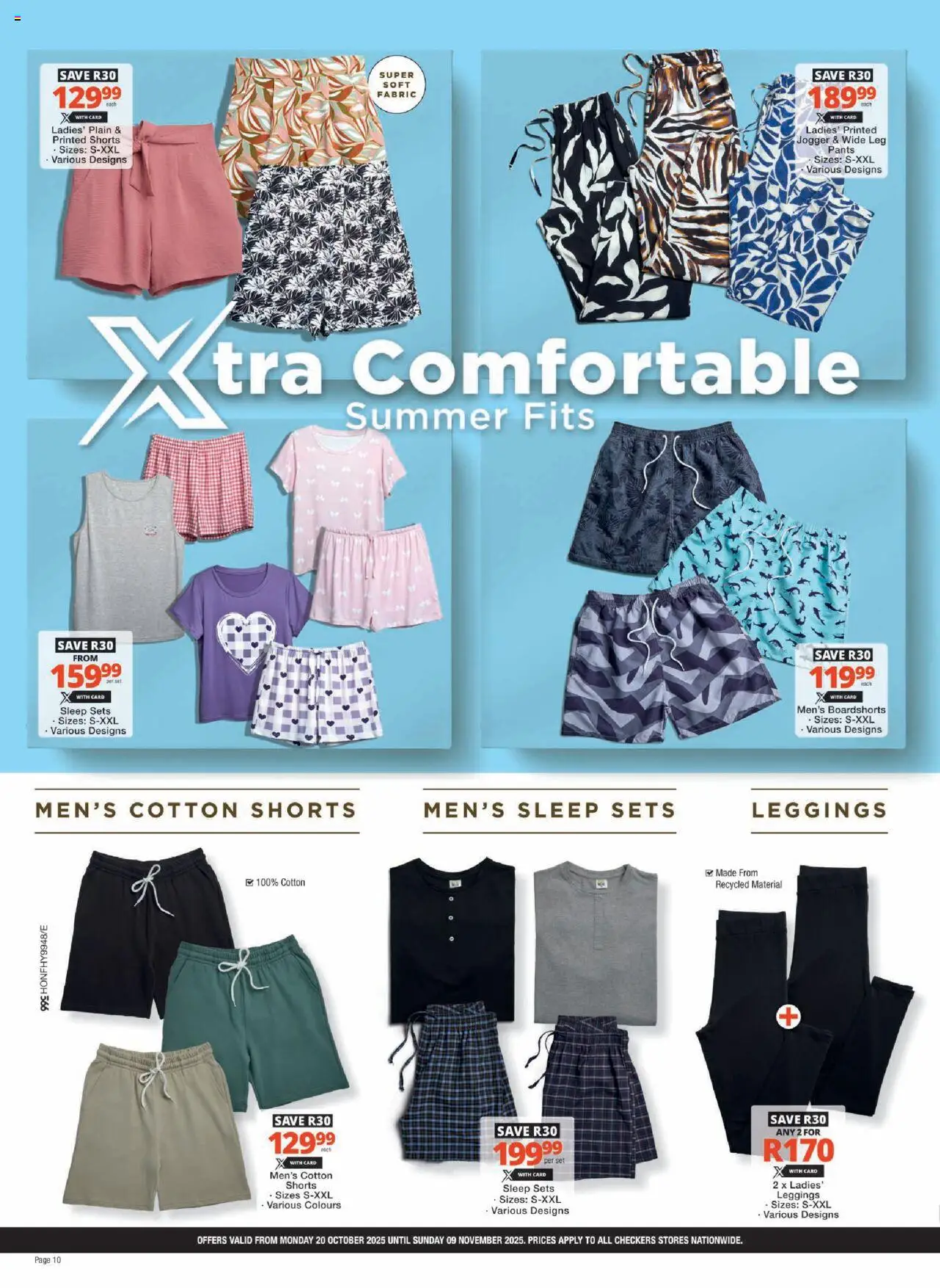 New Checkers catalogue – valid from 20.10.2025 | Page: 10 | Products: Pants, Leggings, Shorts, Jogger