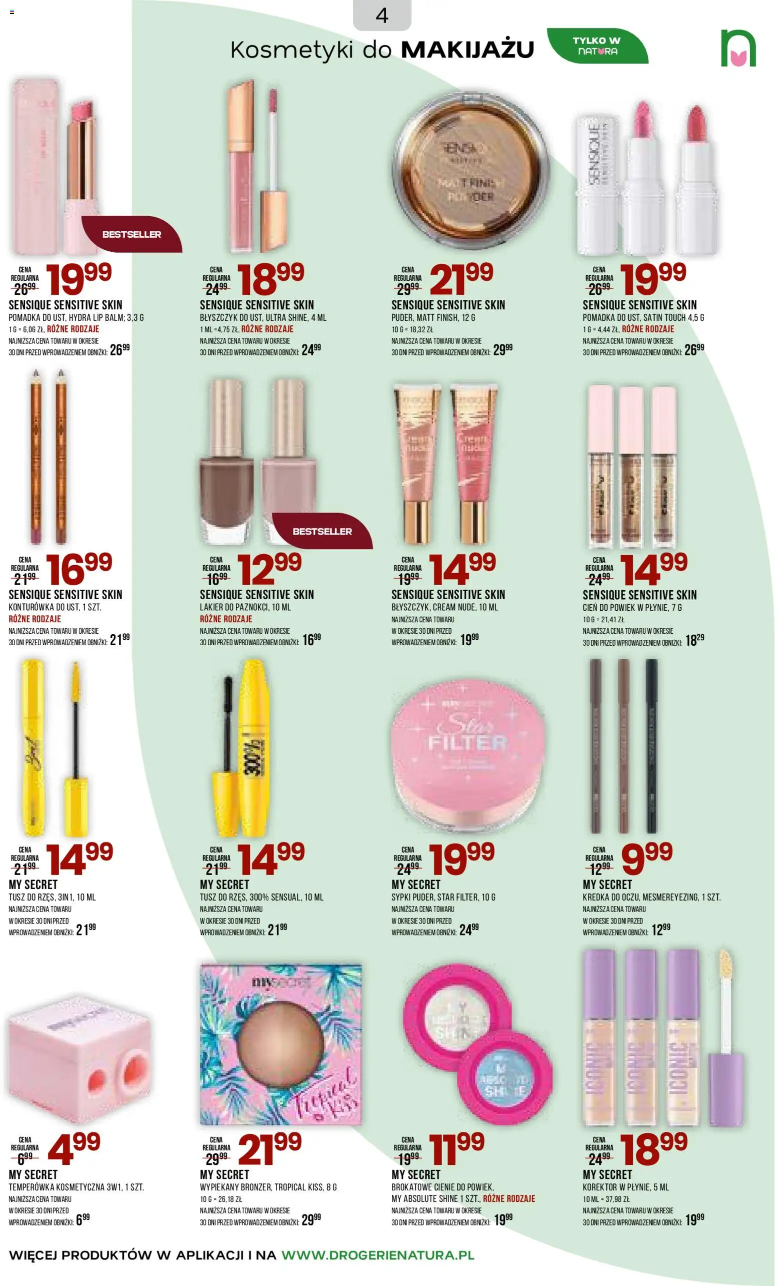 Drogerie Natura gazetka od 17.04.2026 | Strona: 4 | Produkty: Kosmetyki, Temperówka, Pomadka, Korektor