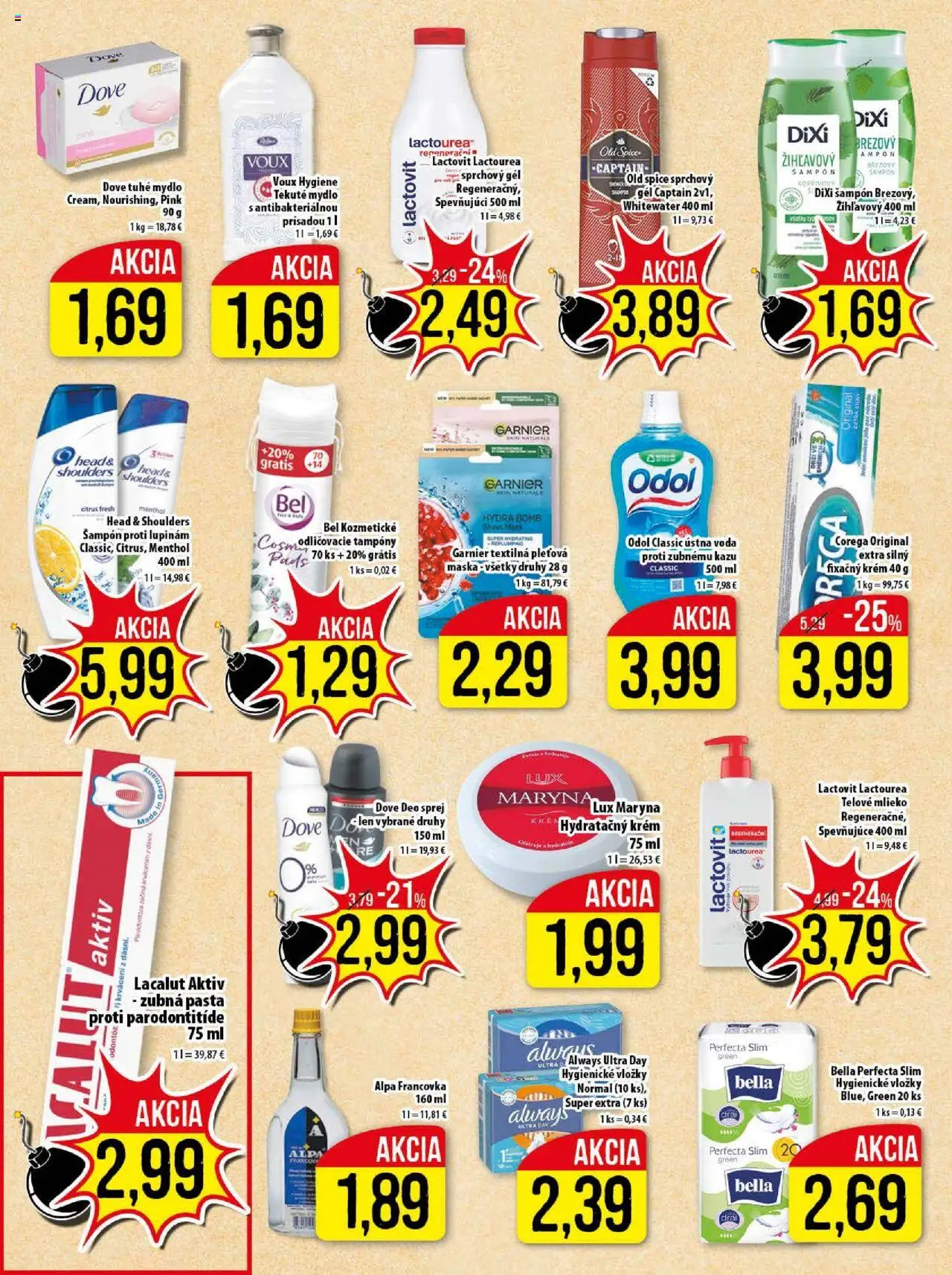 Nové Klas akcie – leták je platný od 16.09.2025 | Strana: 19 | Produkty: Šampón, Maska, Telové mlieko, Krém