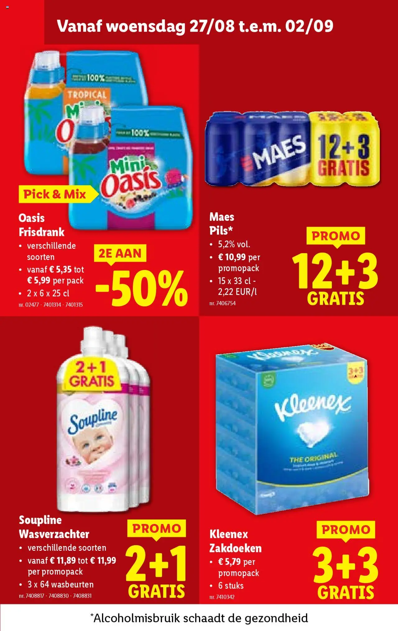  | Pagina: 20 | Producten: Frisdrank, Tissues, Wasverzachter