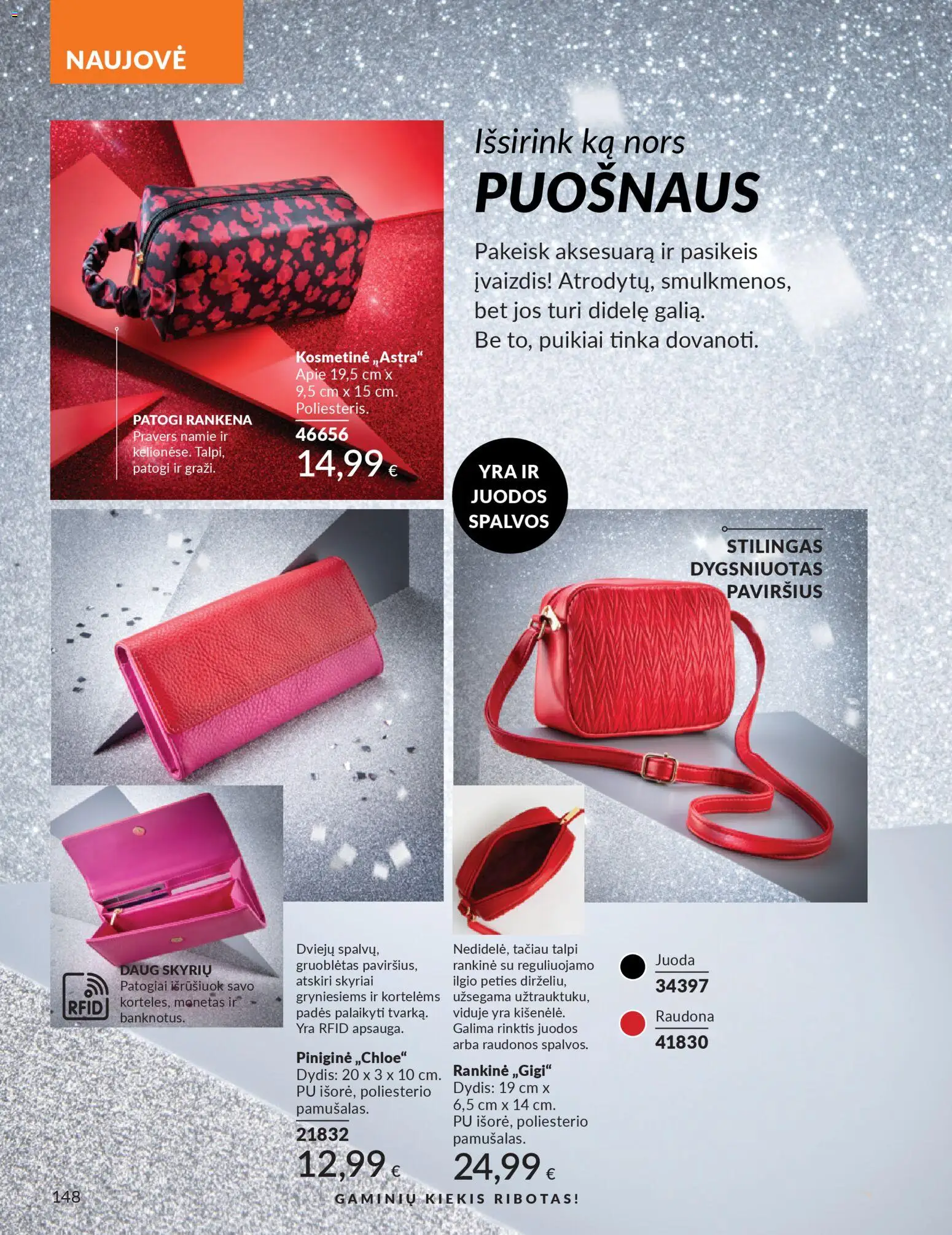 AVON akcijos nuo 01.11.2025 | Puslapis: 148 | Prekių: Rankinė, Piniginė