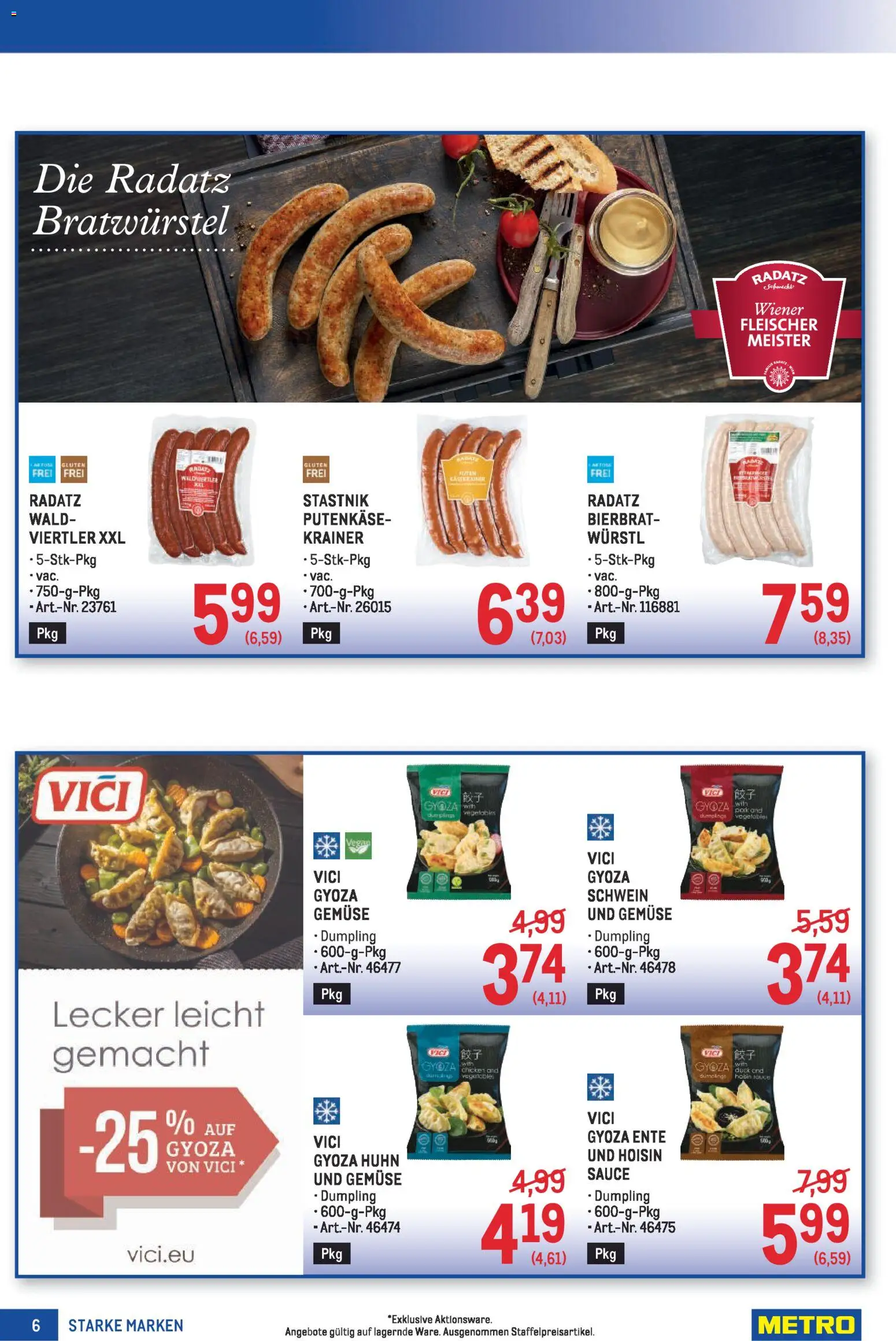 Metro angebote Starke Marken gültig ab 02.04.2026 | Seite: 6 | Produkte: Gemüse