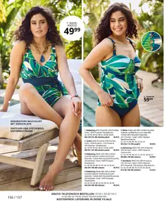 Ulla Popken Akciós újság - amely érvényes a következő dátumtól: 01.03.2026 | Oldal: 156 | Termékek: Tankini