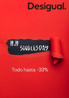 Vista previa Desigual Singles´day válido desde el 07.11.2025