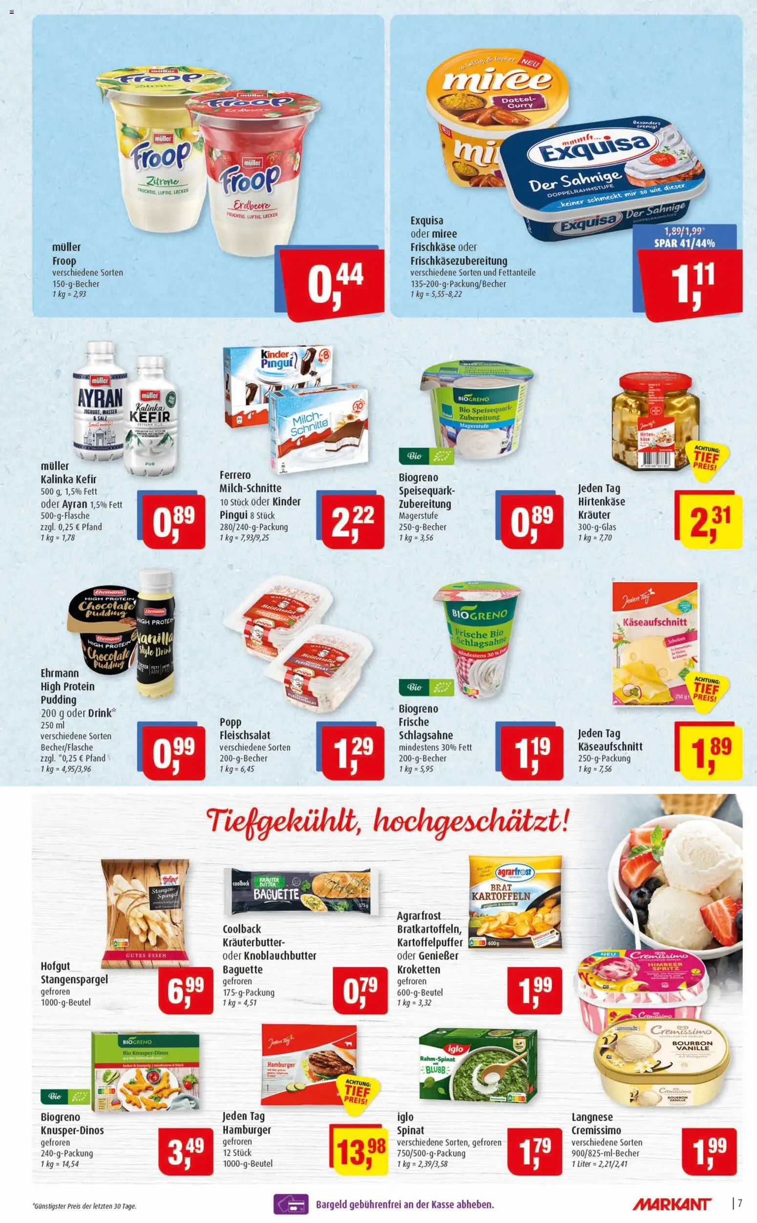 Markant Prospekt 	 – gültig ab 27.04.2026 | Seite: 7 | Produkte: Langnese, Spargel, Exquisa, Zitrone