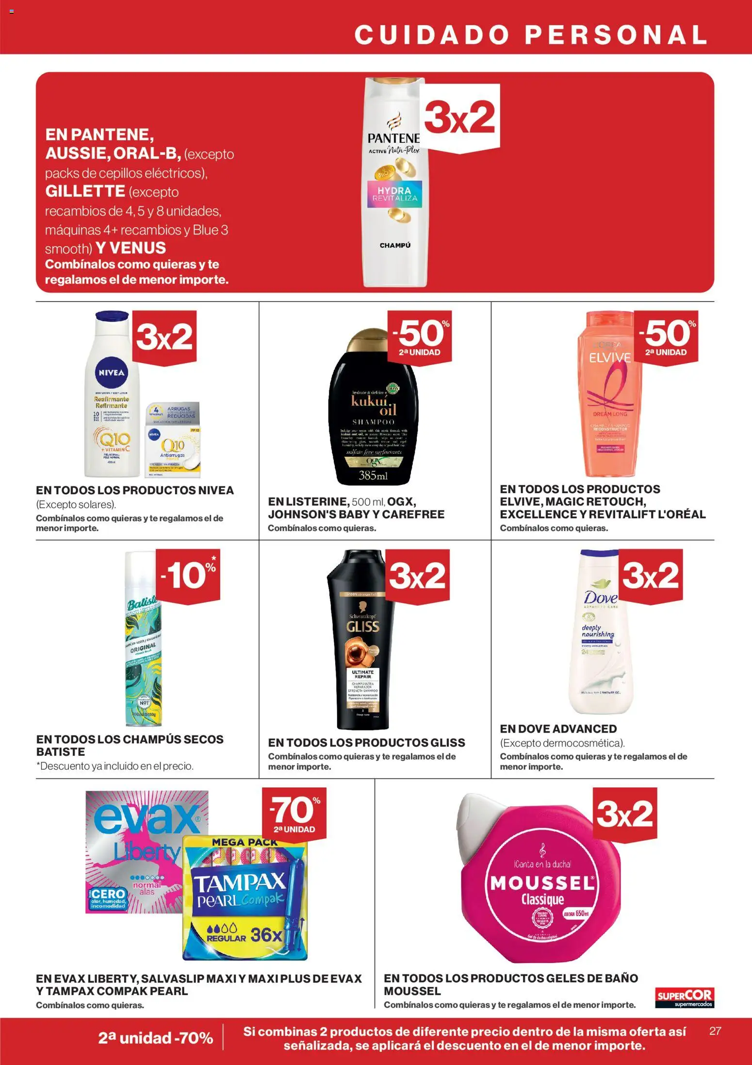Supercor Canarias │ válido desde el 26.02.2026 | Página: 27 | Productos: Champú, Té, Baño, Ducha