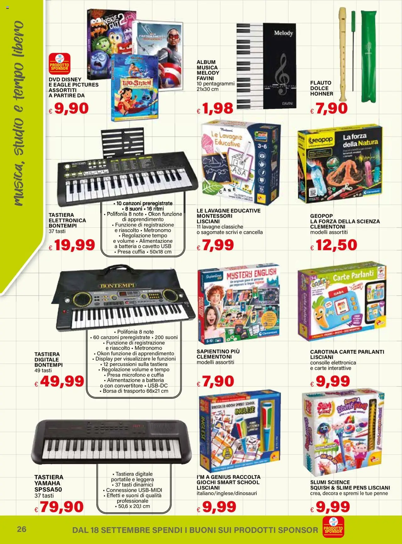 Volantino Il Gigante del 18.08.2025 | Pagina: 26 | Prodotti: Borsa, USB, Penne, Presa
