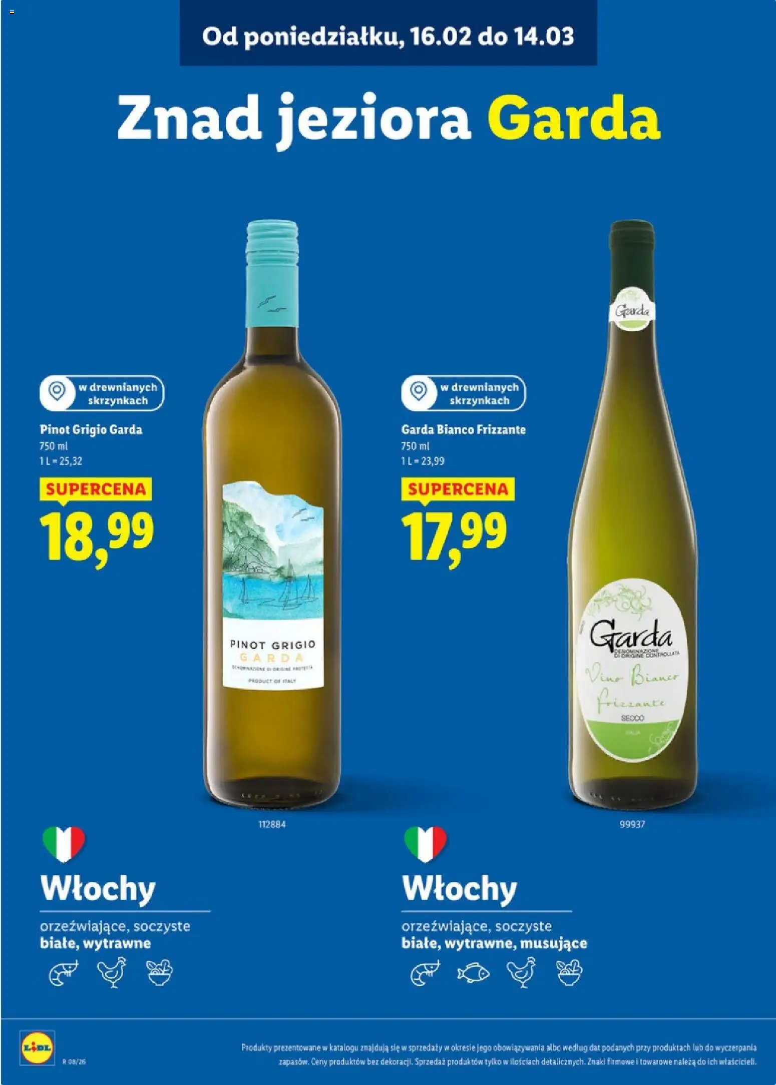 Lidl Polsko katalog - Karta win od 16.02.2026 | Strana: 16 | Produkty: Víno, Frizzante, Pinot Grigio