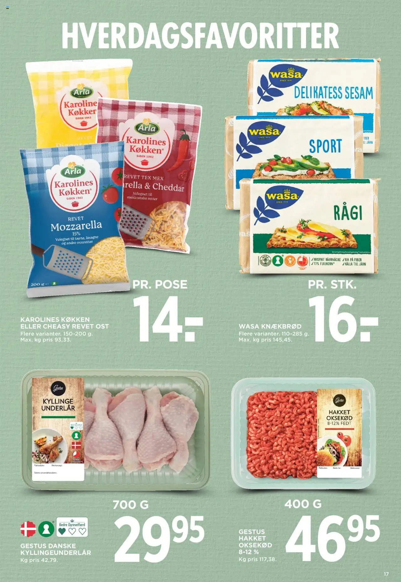 Meny tilbudsavis – gyldig fra 03.10.2025 | Side: 19 | Produkter: Cheddar, Oksekød, Knækbrød, Carpete