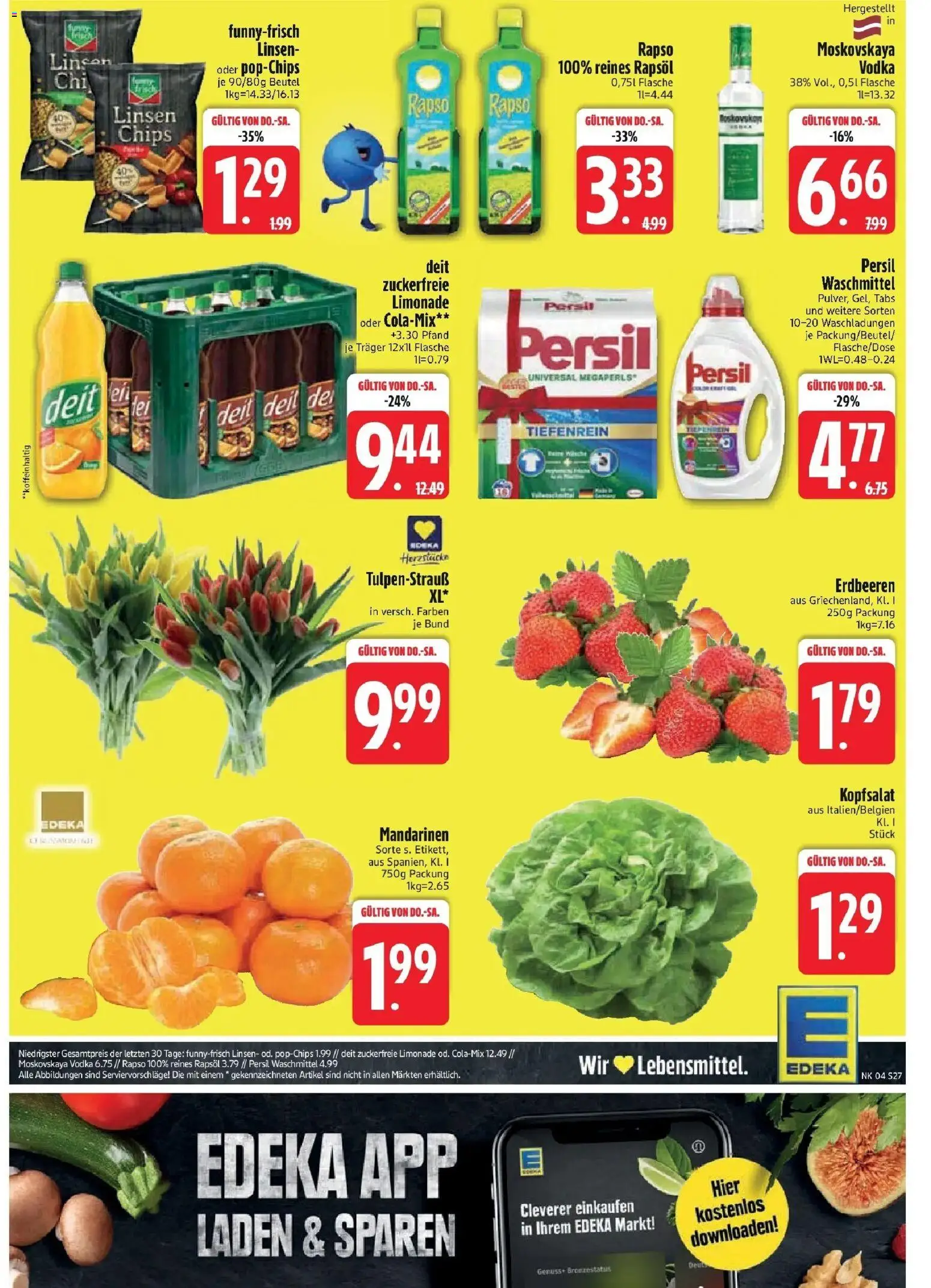 Edeka prospekt Regensburg	 – gültig ab 18.01.2026 | Seite: 29 | Produkte: Mandarinen, Waschmittel, Chips, Persil
