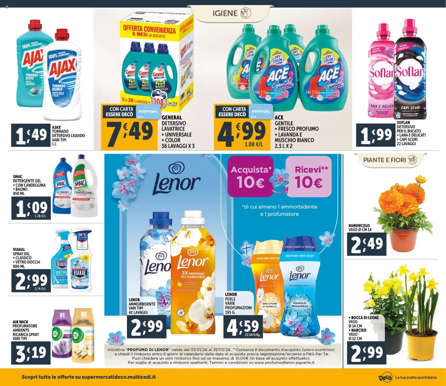 Volantino Decò del 23.02.2026 | Pagina: 18 | Prodotti: Detergente, Data, Lavanda, Profumo