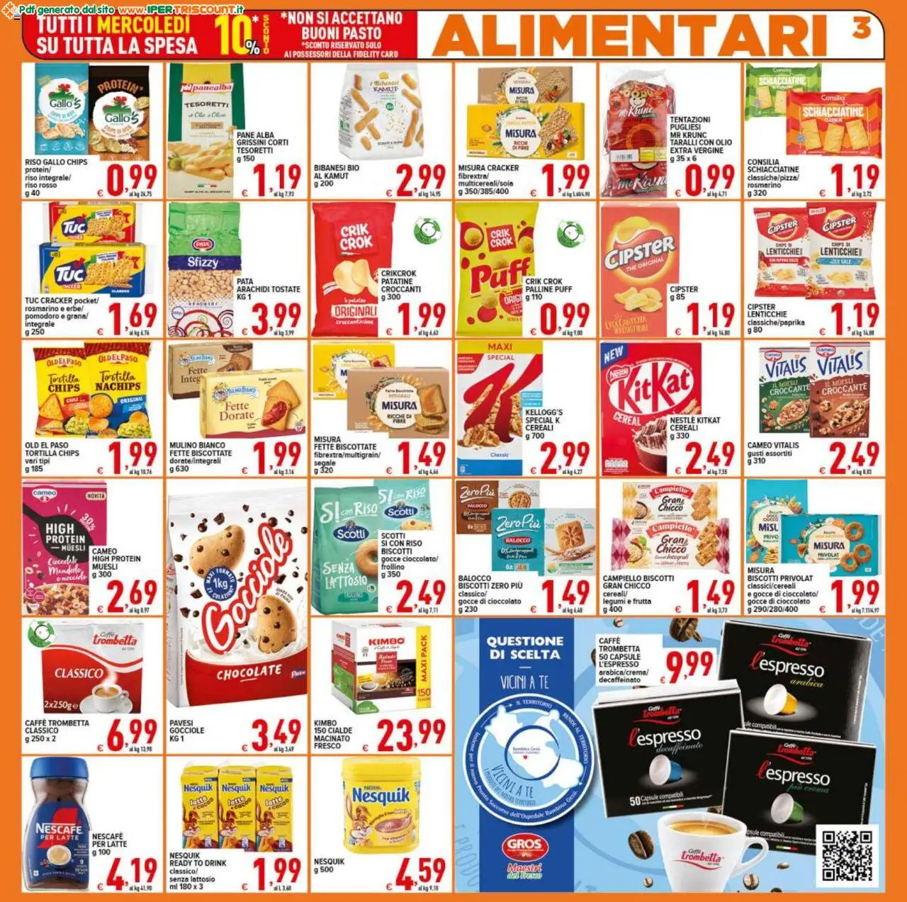 Volantino Ipertriscount del 05.09.2025 | Pagina: 3 | Prodotti: Muesli, Tè, The, Cacao