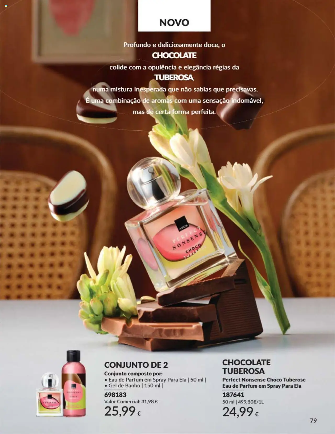 Catálogo Avon Campanha 6 │ válido de 01.06.2025 | Página: 79 | Produtos: Perfume, Gel de banho, Banho, Chocolate