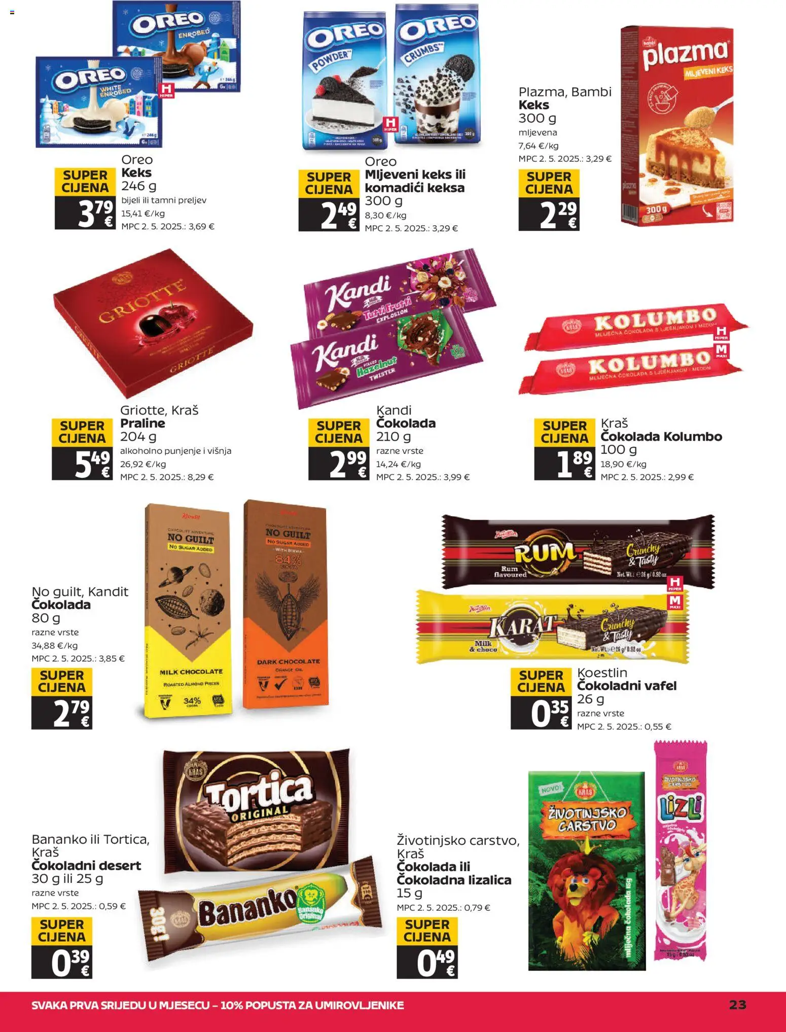 Tommy katalog | vrijedi od 30.10.2025 | Stranica: 23 | Proizvodi: Praline, Čokolada, Keks