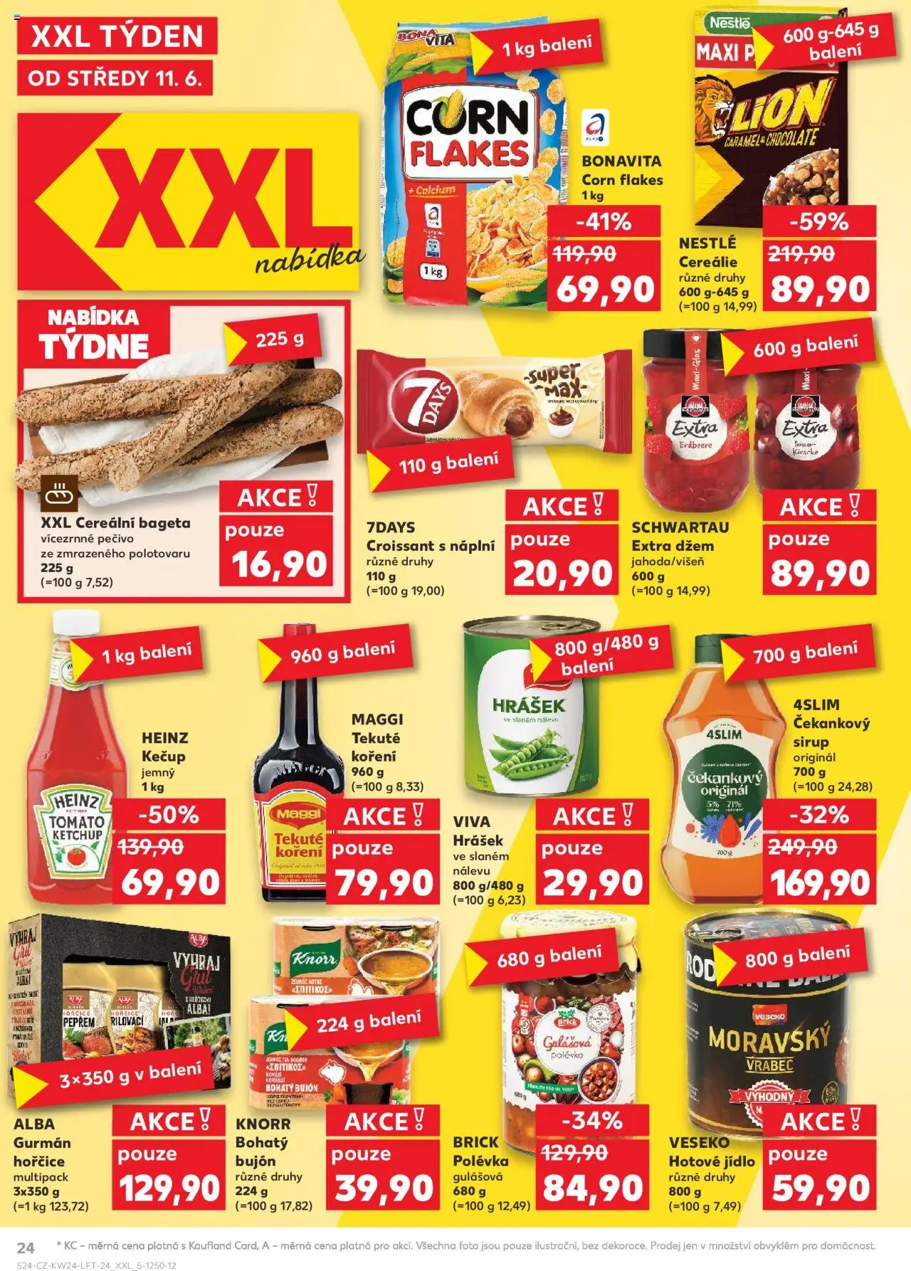 Kaufland leták od 11.06.2025 | Strana: 24 | Produkty: Džem, Maggi, Sirup, Bujón