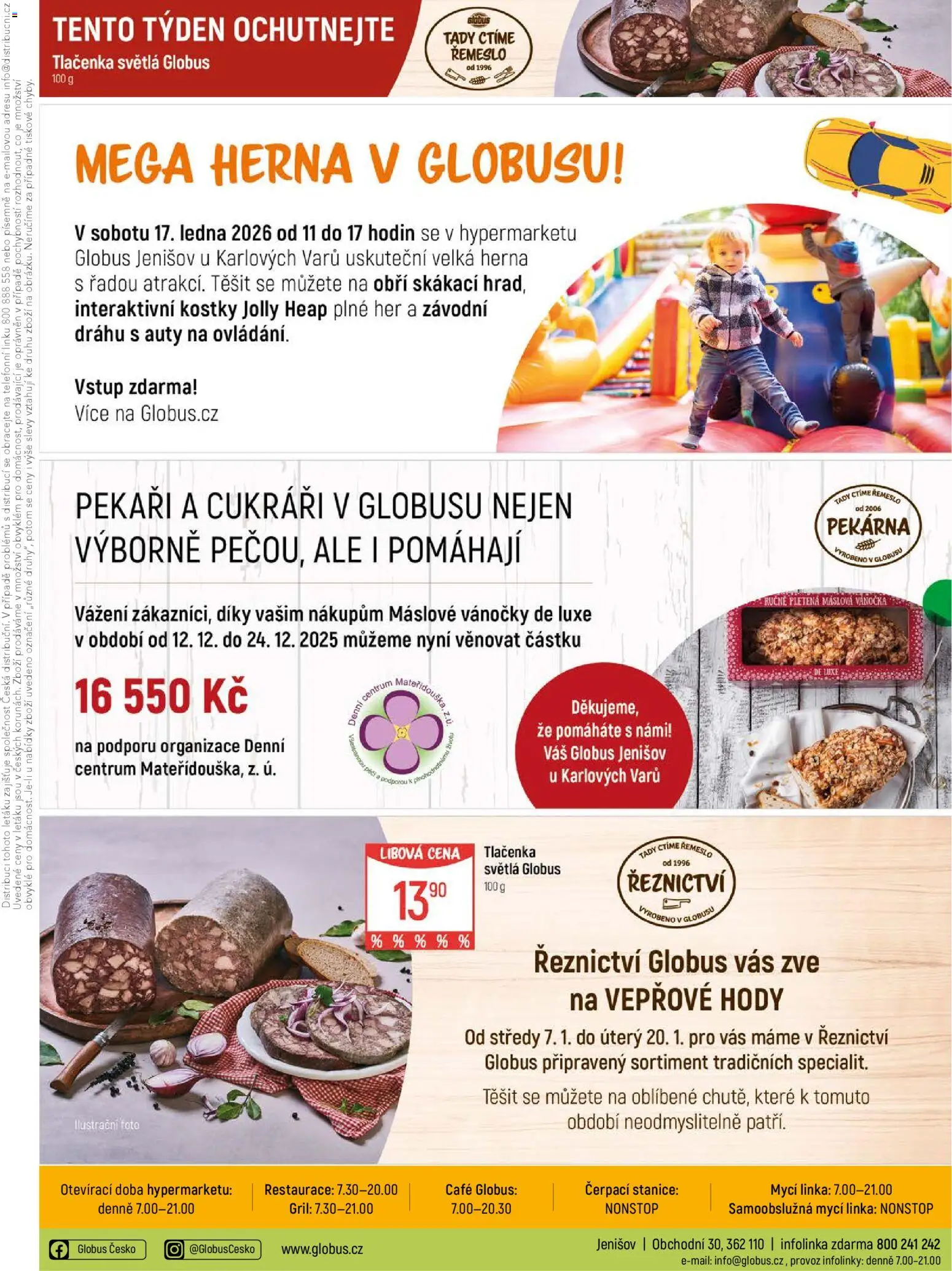 Globus leták - Karlovy Vary od 14.01.2026 | Strana: 36 | Produkty: Globus, Pekárna, Tlačenka, Kostky