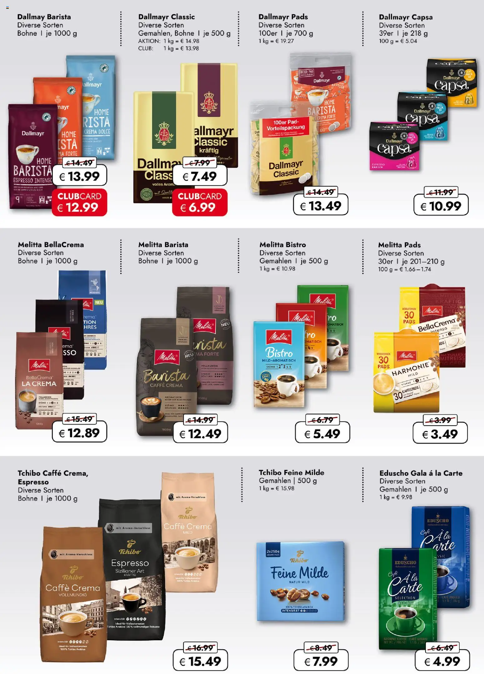 Travel Free  Aktionsangebote – gültig ab 06.02.2026 | Seite: 10 | Produkte: Kaffeepads, Dallmayr, Dallmayr capsa, Eduscho