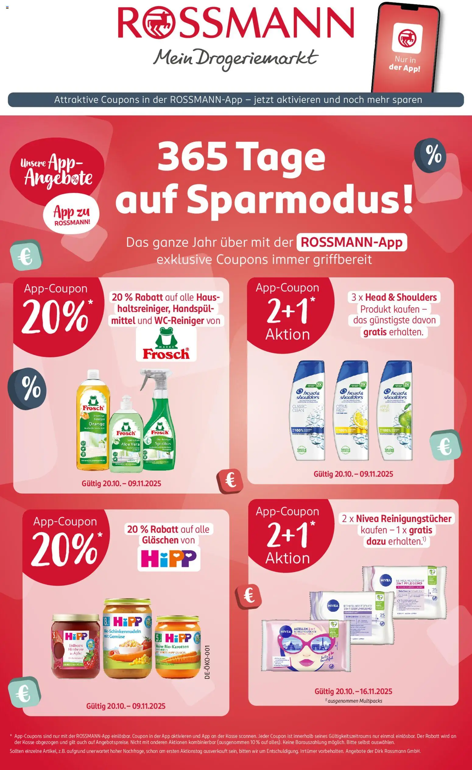 Rossmann Prospekt 	 – gültig ab 27.10.2025 | Seite: 1 | Produkte: Äpfel, Apple, Gemüse, Reinigungstücher