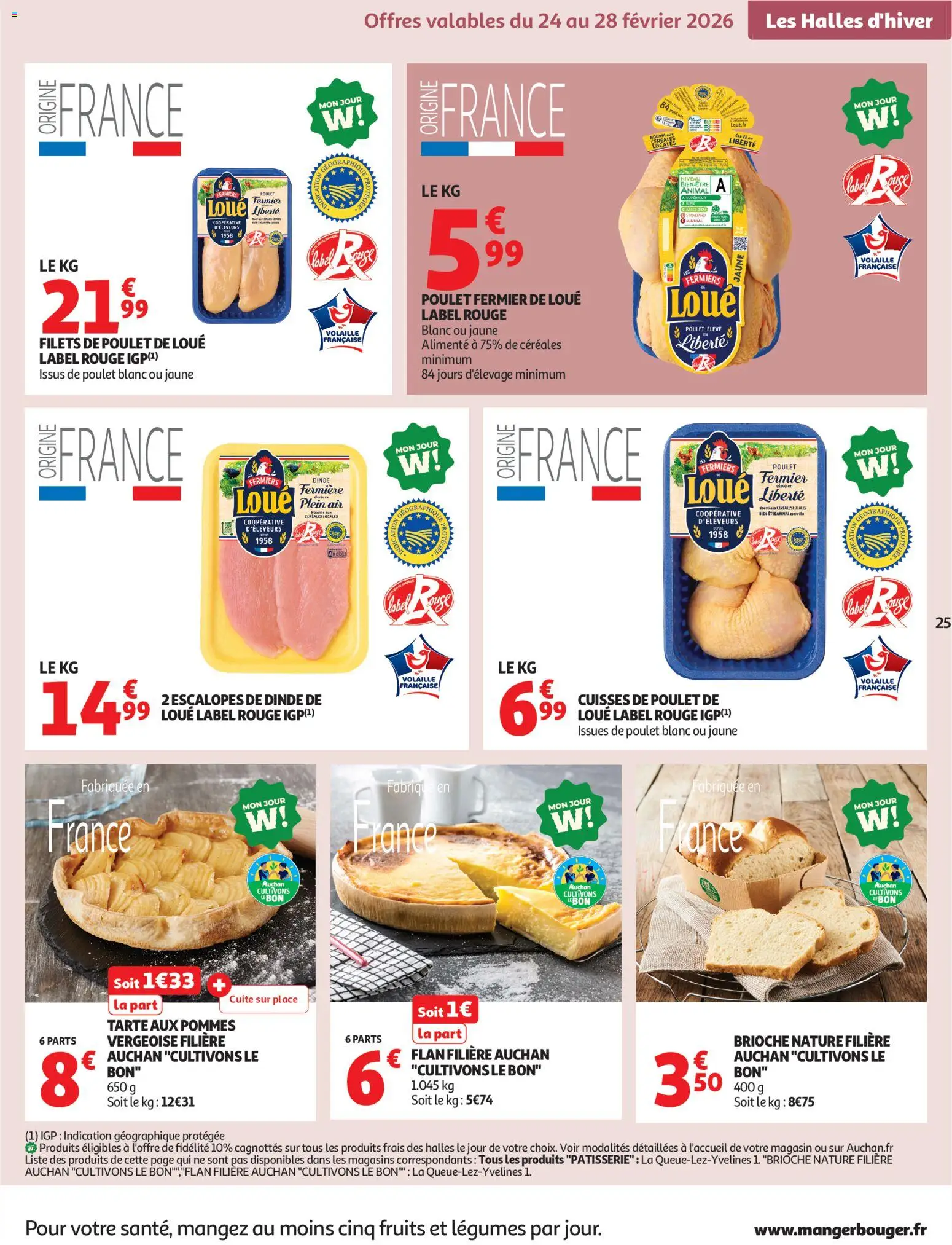 {H1} | Page: 25 | Produits: Cuisses de poulet, Volaille, Pommes, Céréales