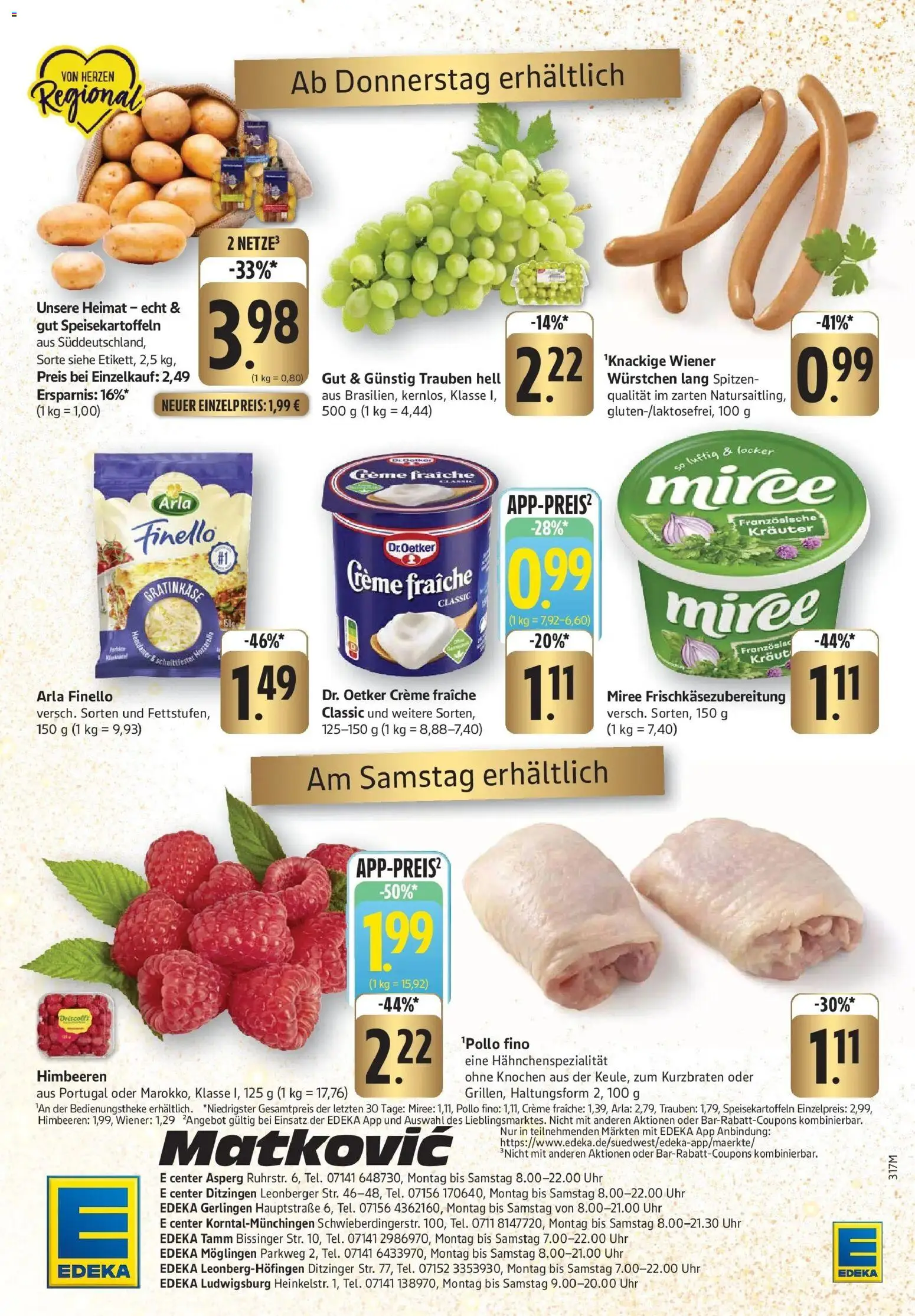 Edeka prospekt Möglingen	 – gültig ab 15.12.2025 | Seite: 34 | Produkte: Wiener wurstchen, Trauben, Creme, Kraut