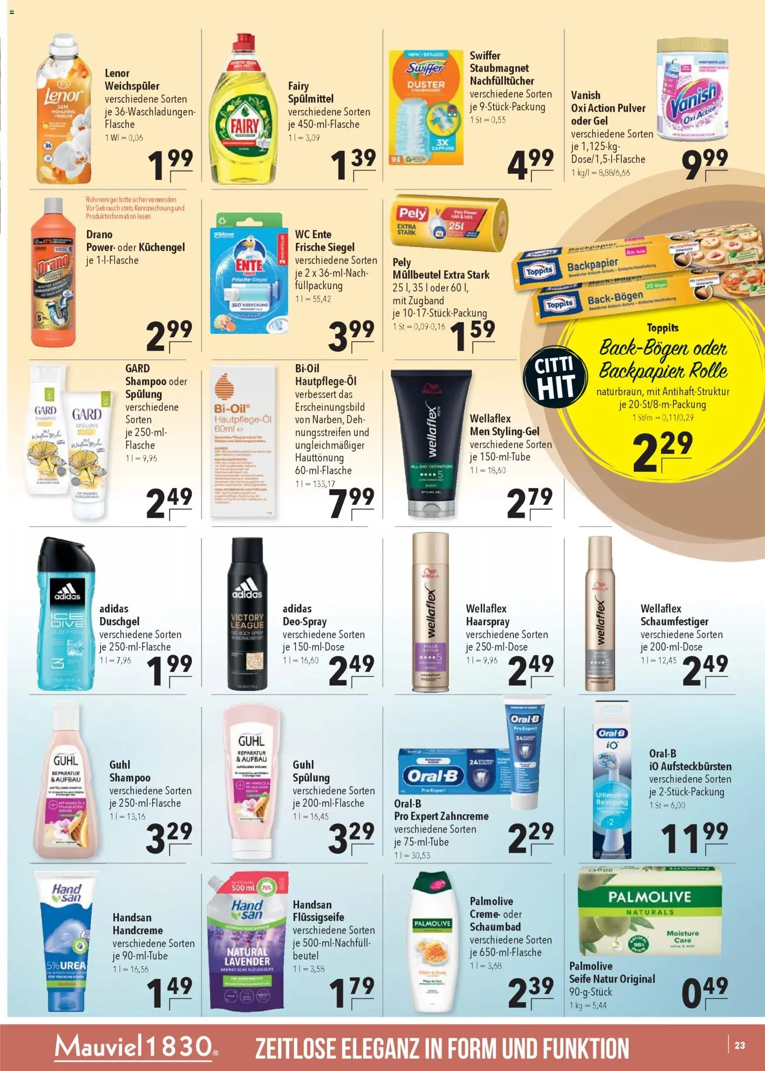 CITTI Markt Prospekt 	 – gültig ab 29.10.2025 | Seite: 25 | Produkte: Creme, Handcreme, Deospray, Ente