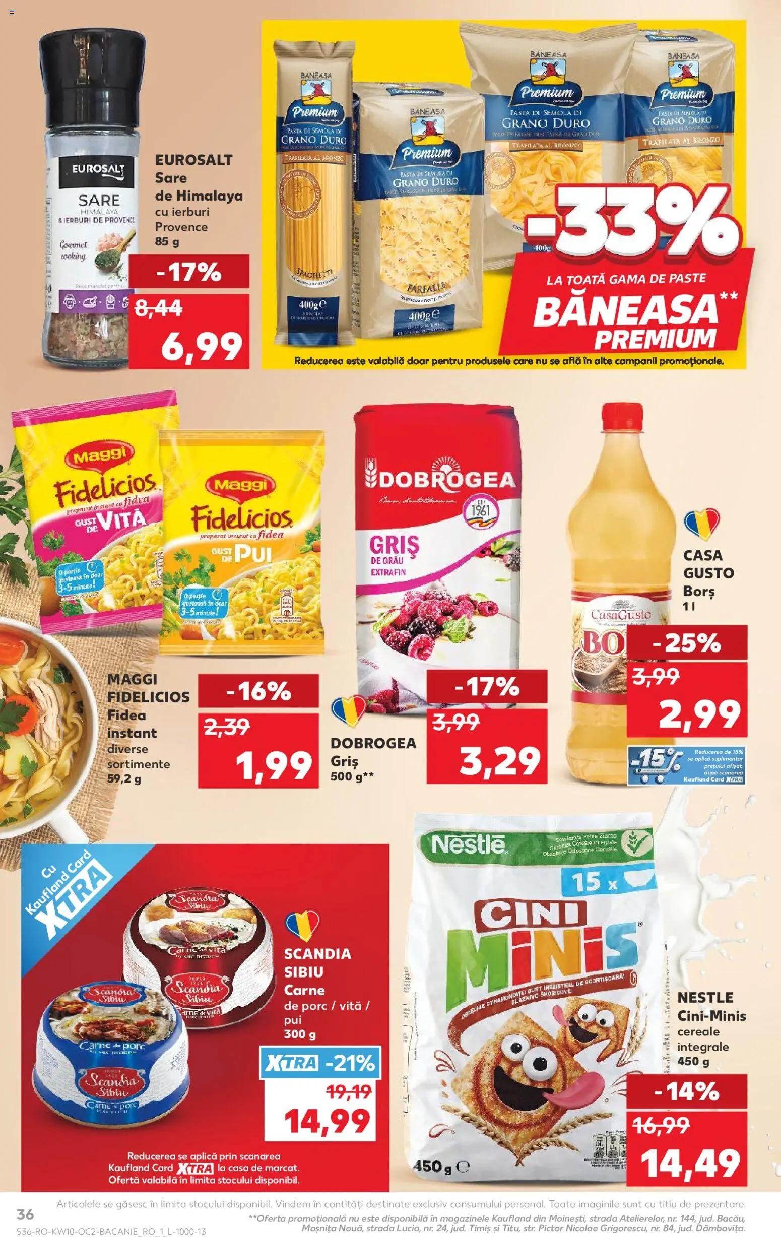 Noul catalog Kaufland – valabil de la 04.03.2026 | Pagină: 36 | Produse: Hacıyatmaz Kedi Oyuncağı, Borș, Carne De Porc, Noodles