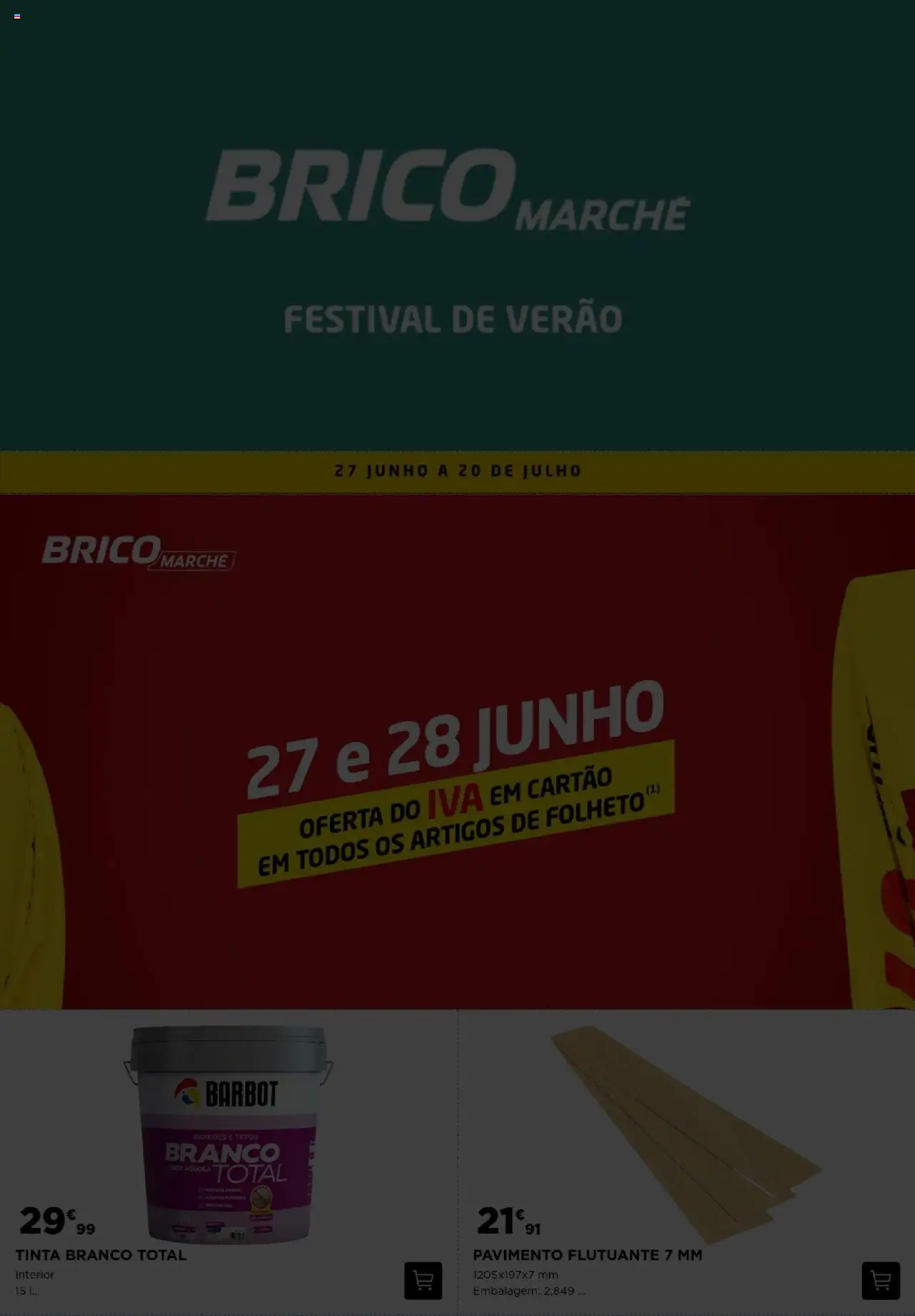 BricoMarché - Festival de Verão │ válido de 27.06.2025 | Página: 1 | Produtos: Tinta