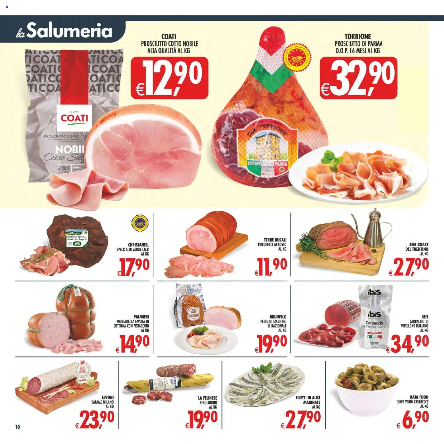 Volantino Decò del 17.04.2026 | Pagina: 13 | Prodotti: Prosciutto di Parma, Salame, Tacchino, Prosciutto