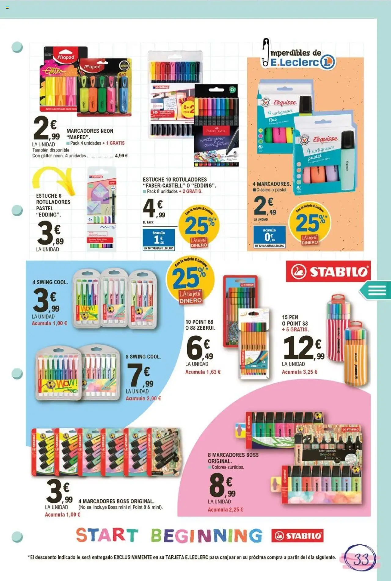 E.Leclerc folleto │ válido desde el 11.08.2025 | Página: 33