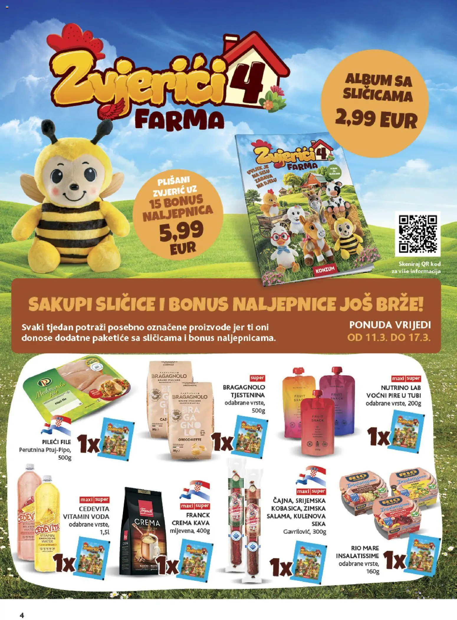 Konzum HR akciós ujság - amely érvényes a következő dátumtól: 11.03.2026 | Oldal: 4
