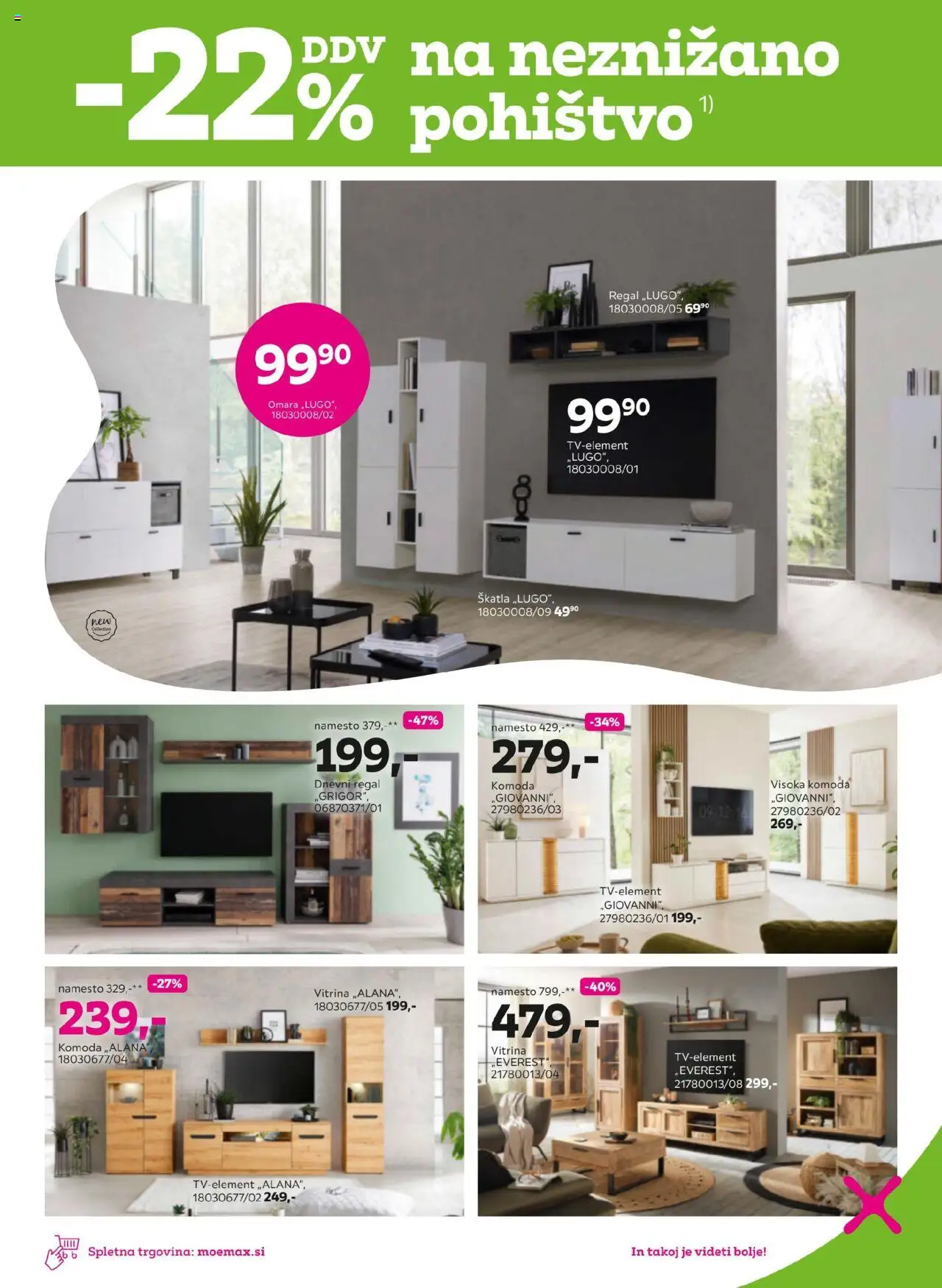 Novi Mömax katalog ponudbe – veljaven od 08.09.2025 | Stran: 3 | Izdelki: Vitrina, Omara, Komoda, Skatla