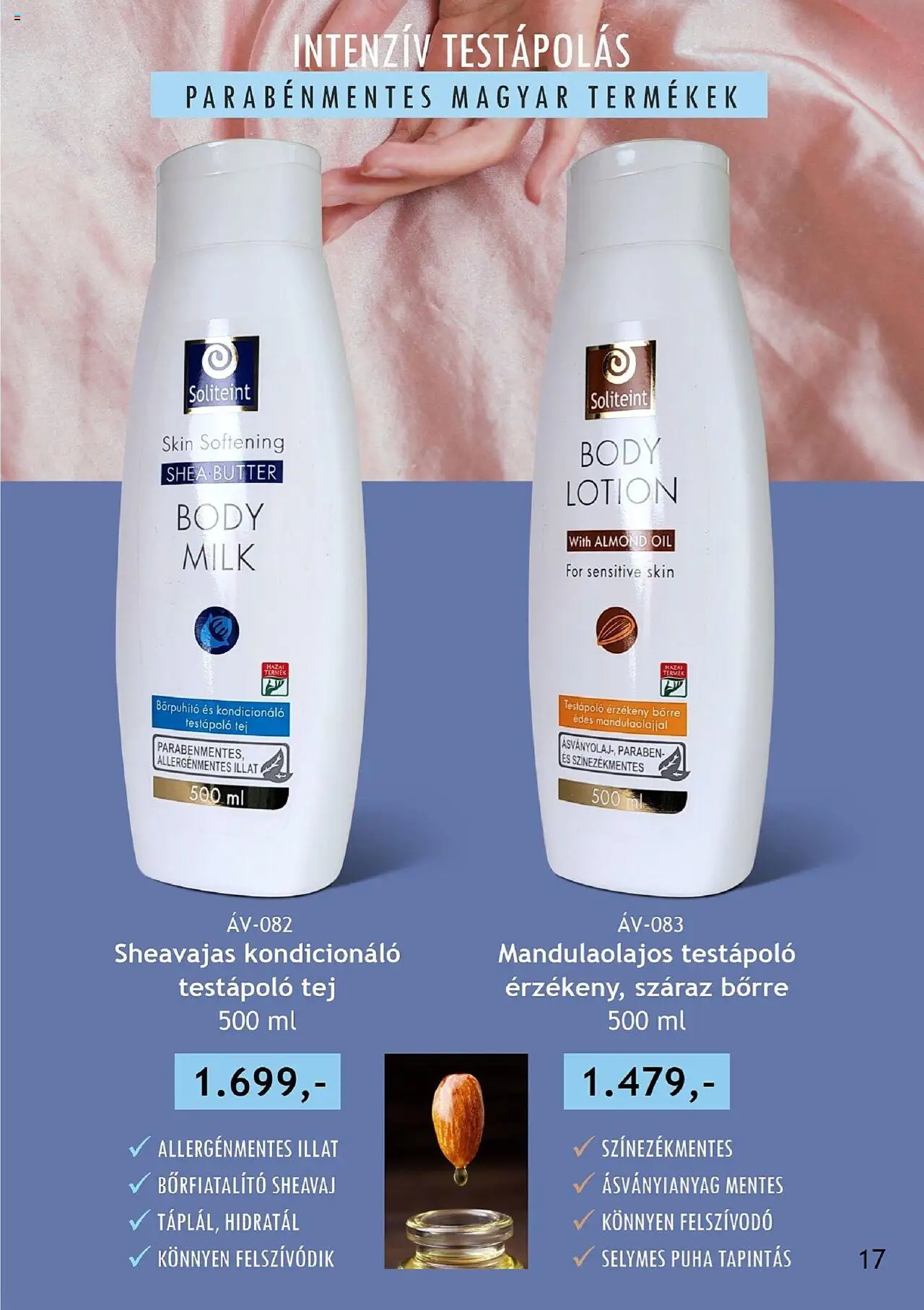 Betly akciós ujság - amely érvényes a következő dátumtól: 26.08.2025 | Oldal: 17 | Termékek: Body, Tej, Kondicionáló, Testápoló