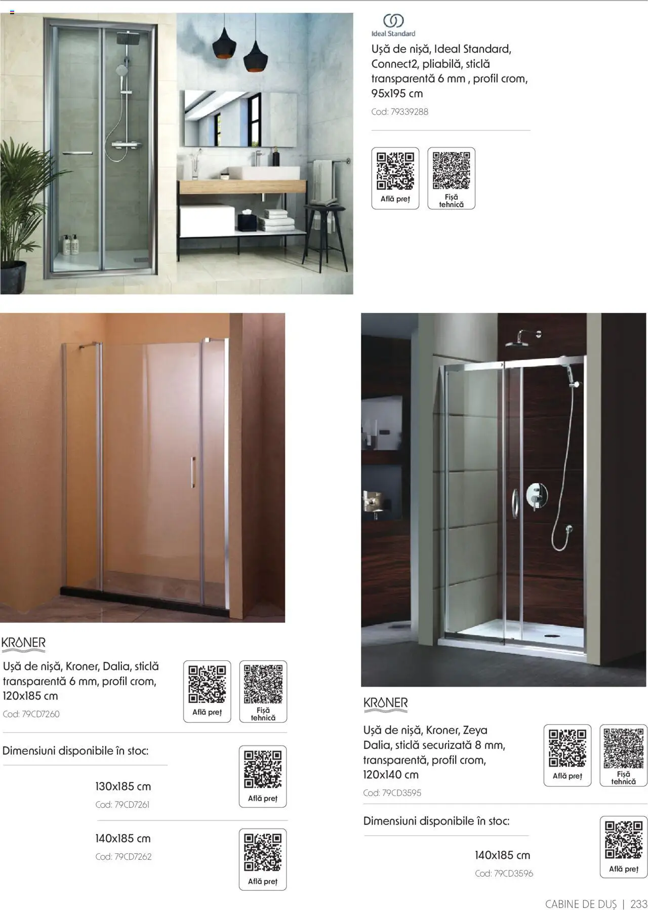 Catalog Romstal – valabil de la 25.11.2024 | Pagină: 233 | Produse: Duș, Ușă