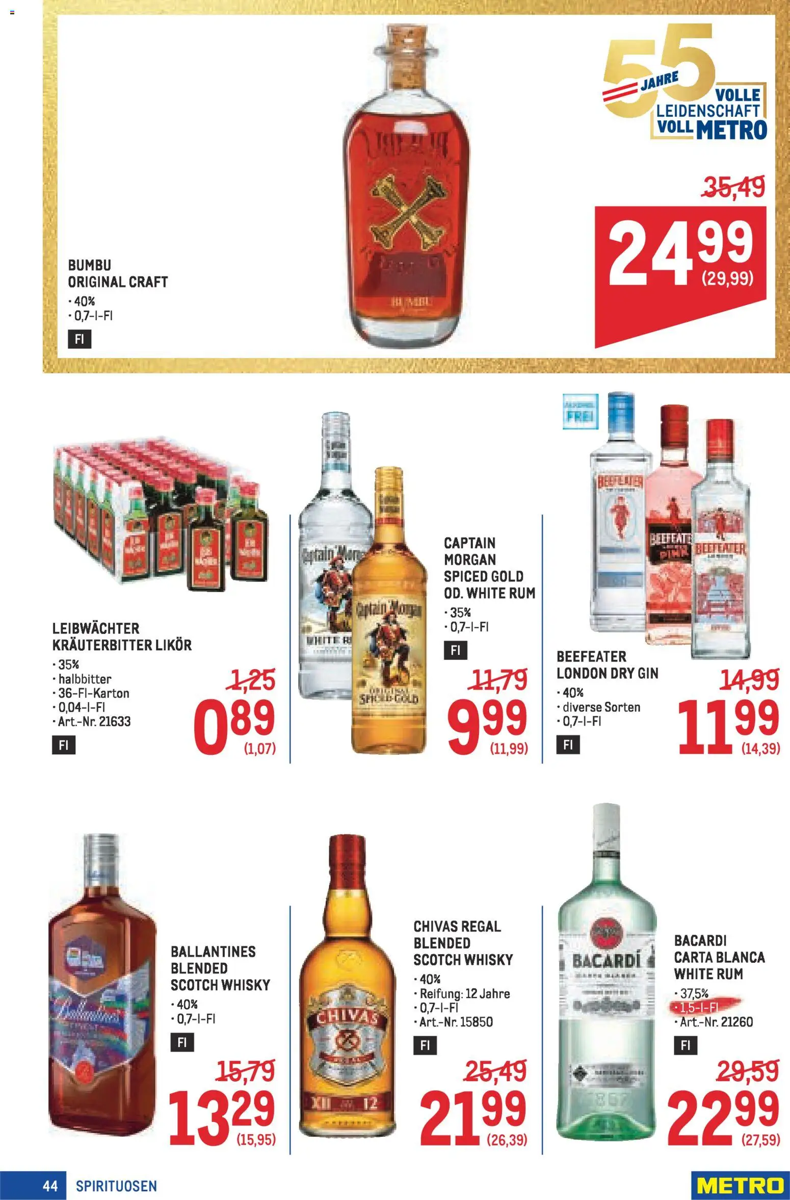 Metro angebote Profi MP08 gültig ab 02.04.2026 | Seite: 44 | Produkte: Gin, Regal