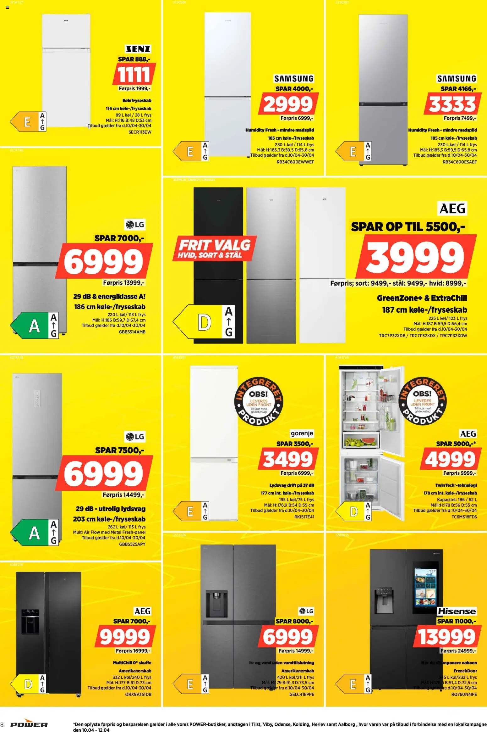 Power tilbudsavis – gyldig fra 17.04.2026 | Side: 8 | Produkter: Is