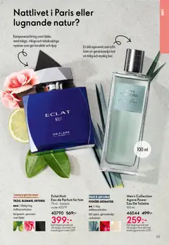 Men's Collection Agave Power Eau De Toilette, 100 ml. Stark & självsäker. Fougere Aromatisk. Hög doftkoncentration blå agave, geraniumolja, cashmeran - Förhandsvisning av reklamblad från butik Oriflame aktuell från 10.12.2025 | Sida: 53 | Produkter: Doft, Eau de toilette