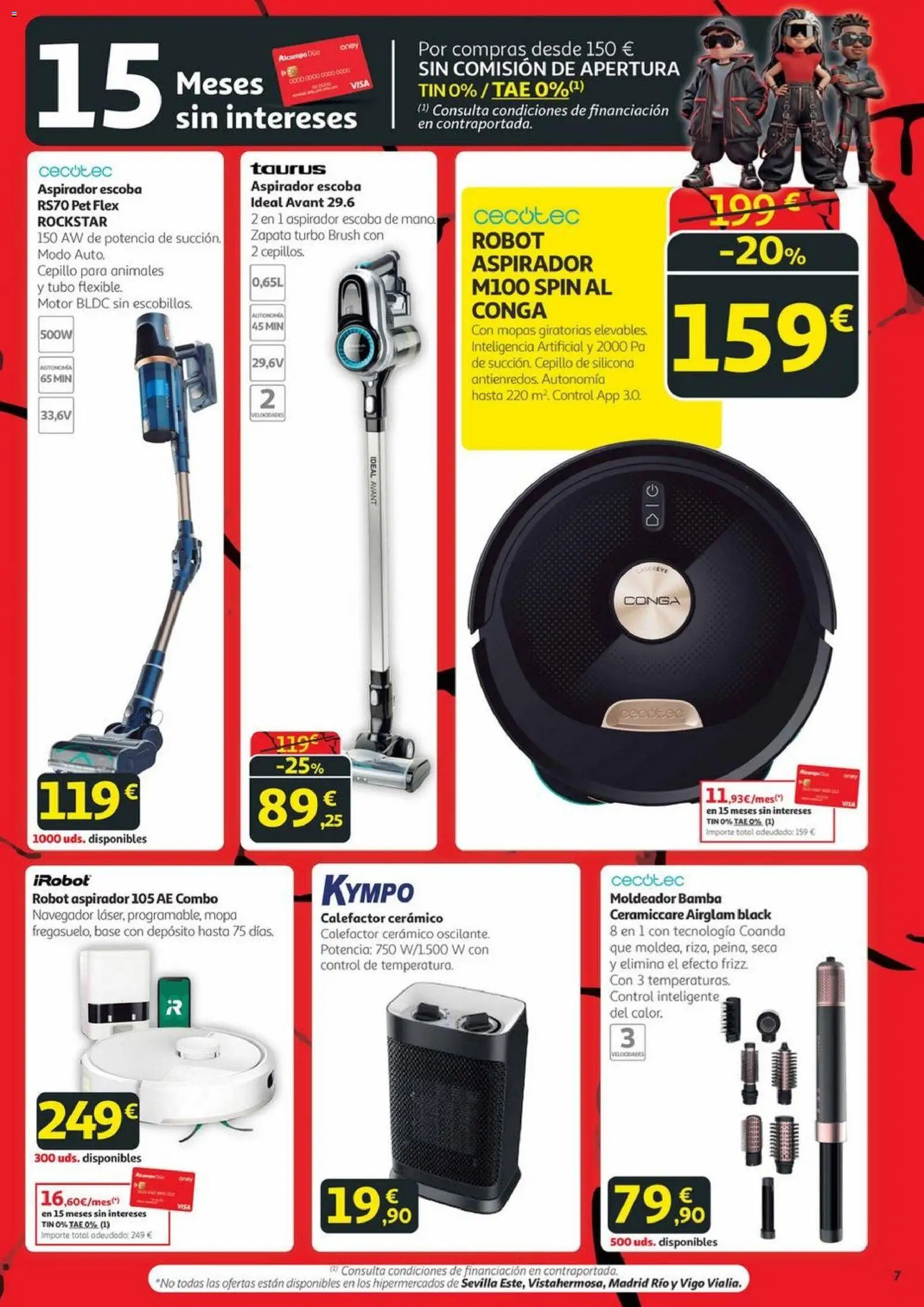 Alcampo - Black Friday Canarias │ válido desde el 20.11.2025 | Página: 7 | Productos: Cepillo, Escoba, Robot, Aspirador