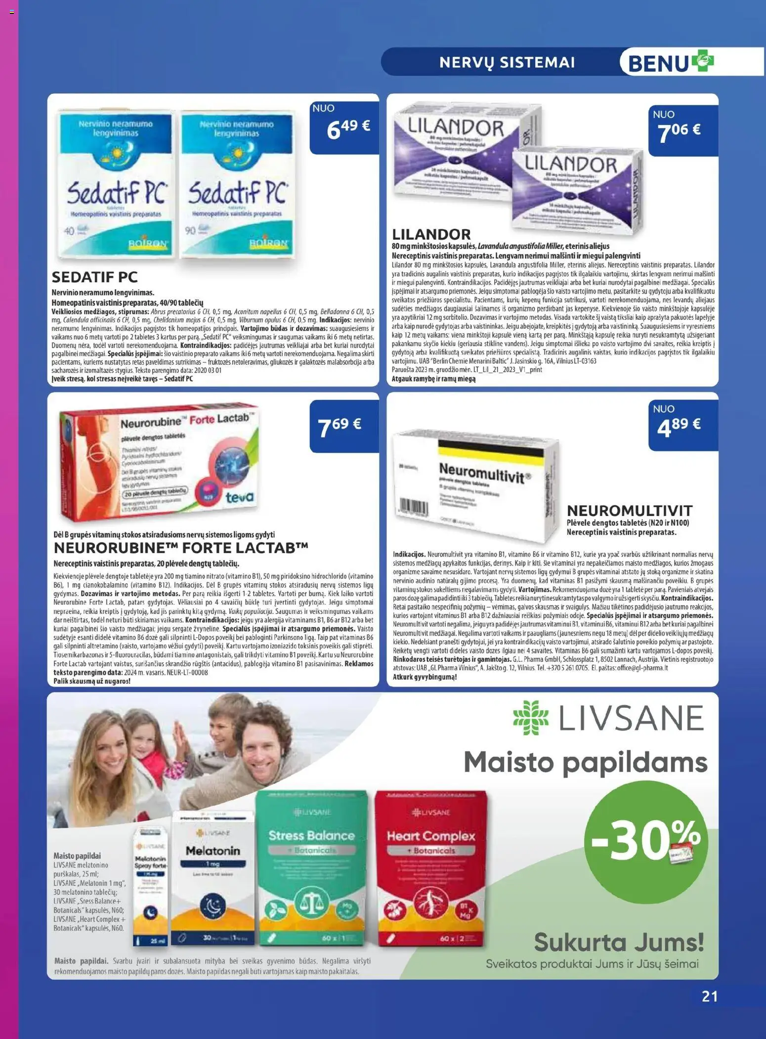 BENU akcijos nuo 01.11.2025 | Puslapis: 21 | Prekių: Aliejus