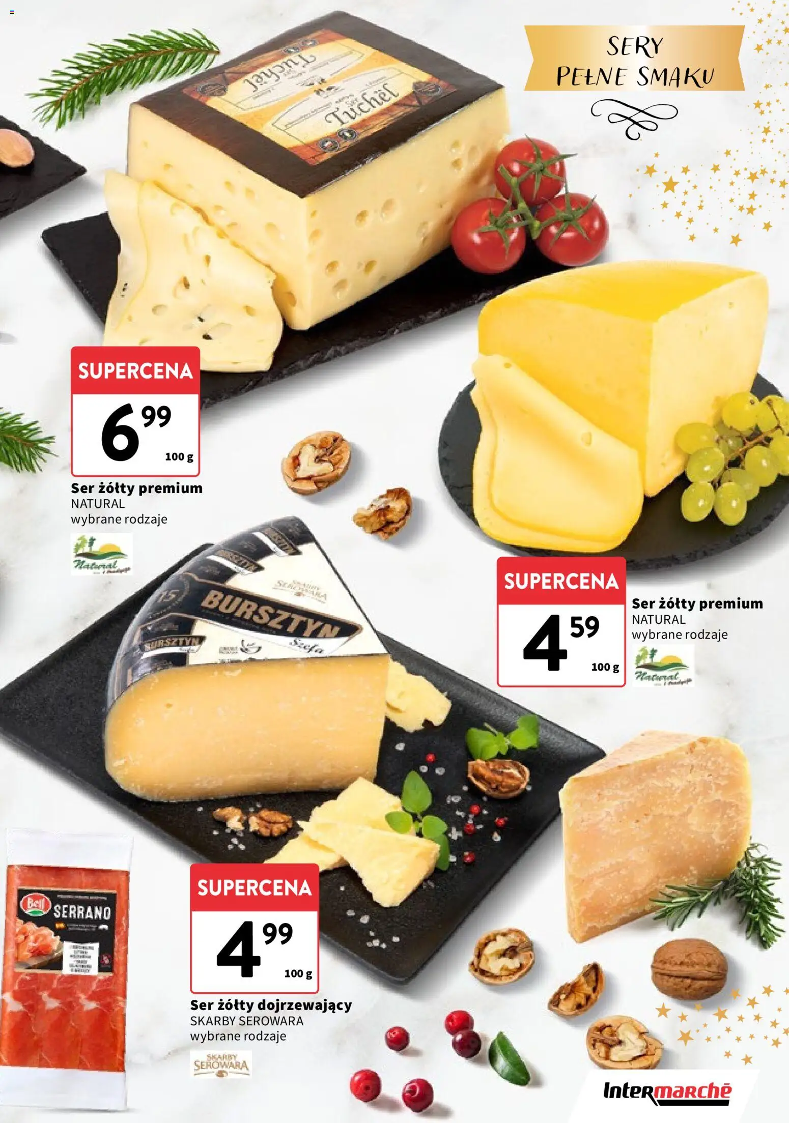 Intermarche Gazetka - Świąteczne Delikatesy od 04.12.2025 | Strona: 3 | Produkty: Ser żółty, Sery, Ser