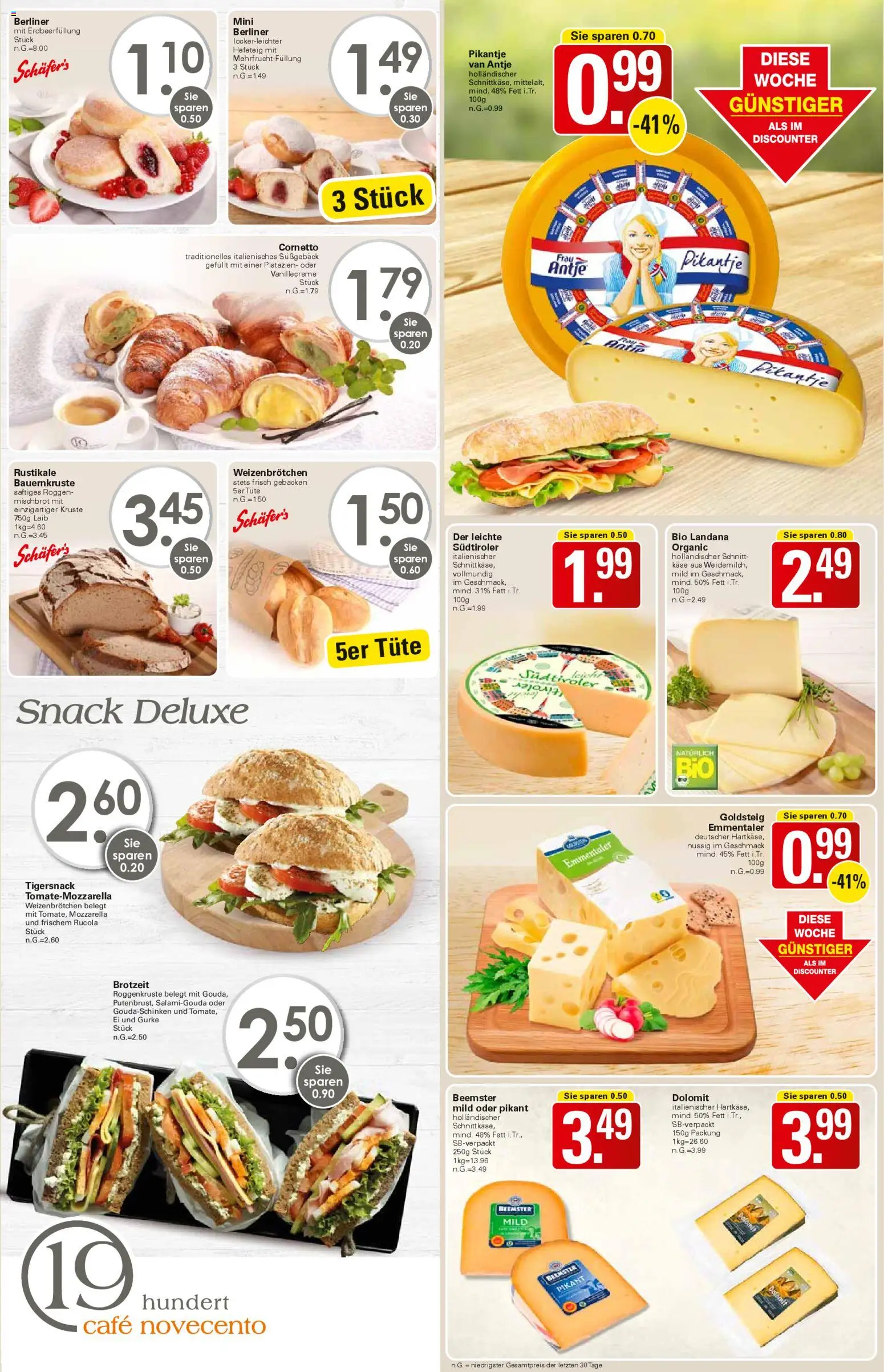 WEZ Prospekt – gültig ab 26.01.2026 | Seite: 8 | Produkte: Berliner, Käse, Rucola, Pistazien