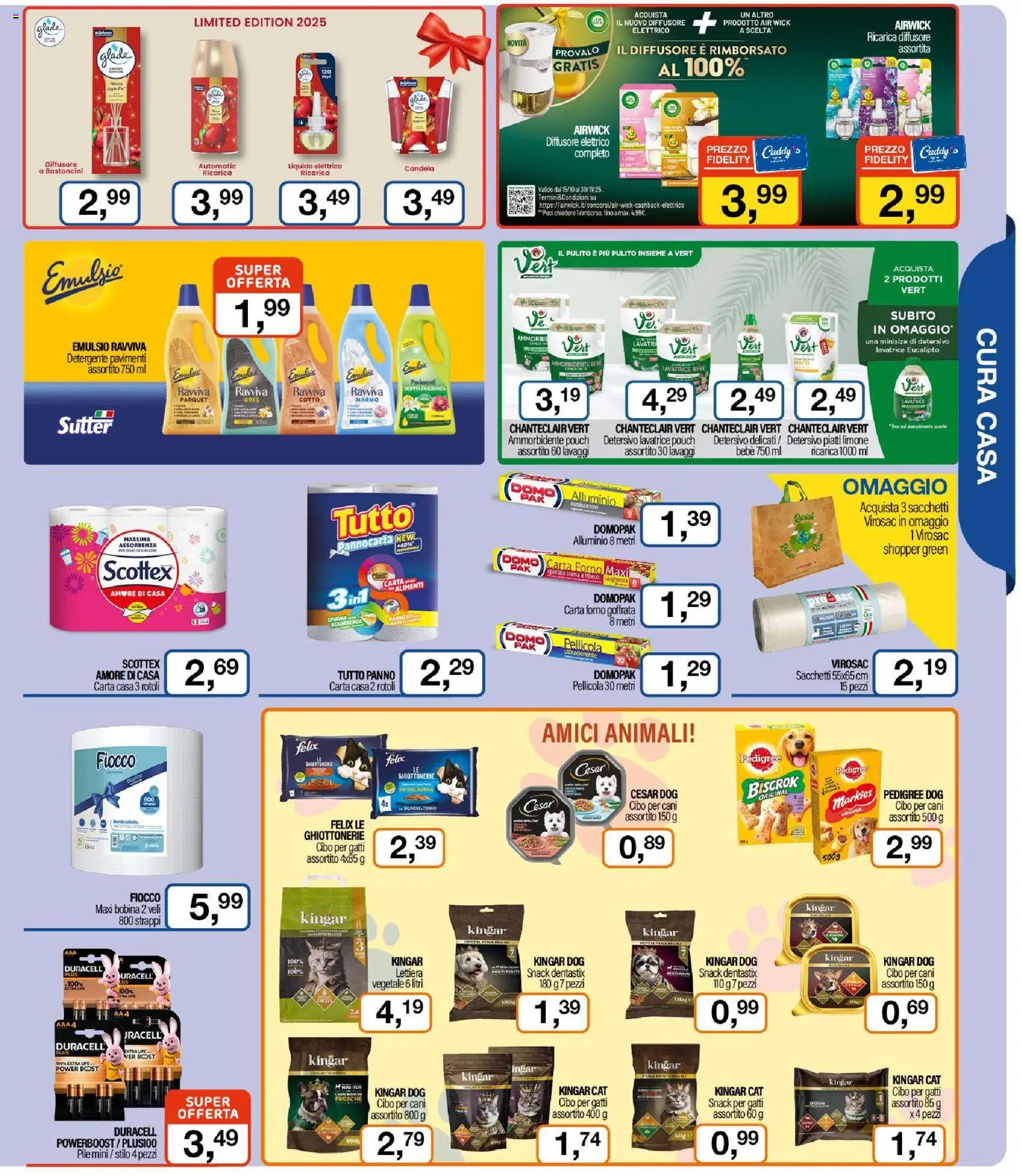 Volantino Caddy's del 23.10.2025 | Pagina: 9 | Prodotti: Spugna, Limone, Lavatrice, Carta forno