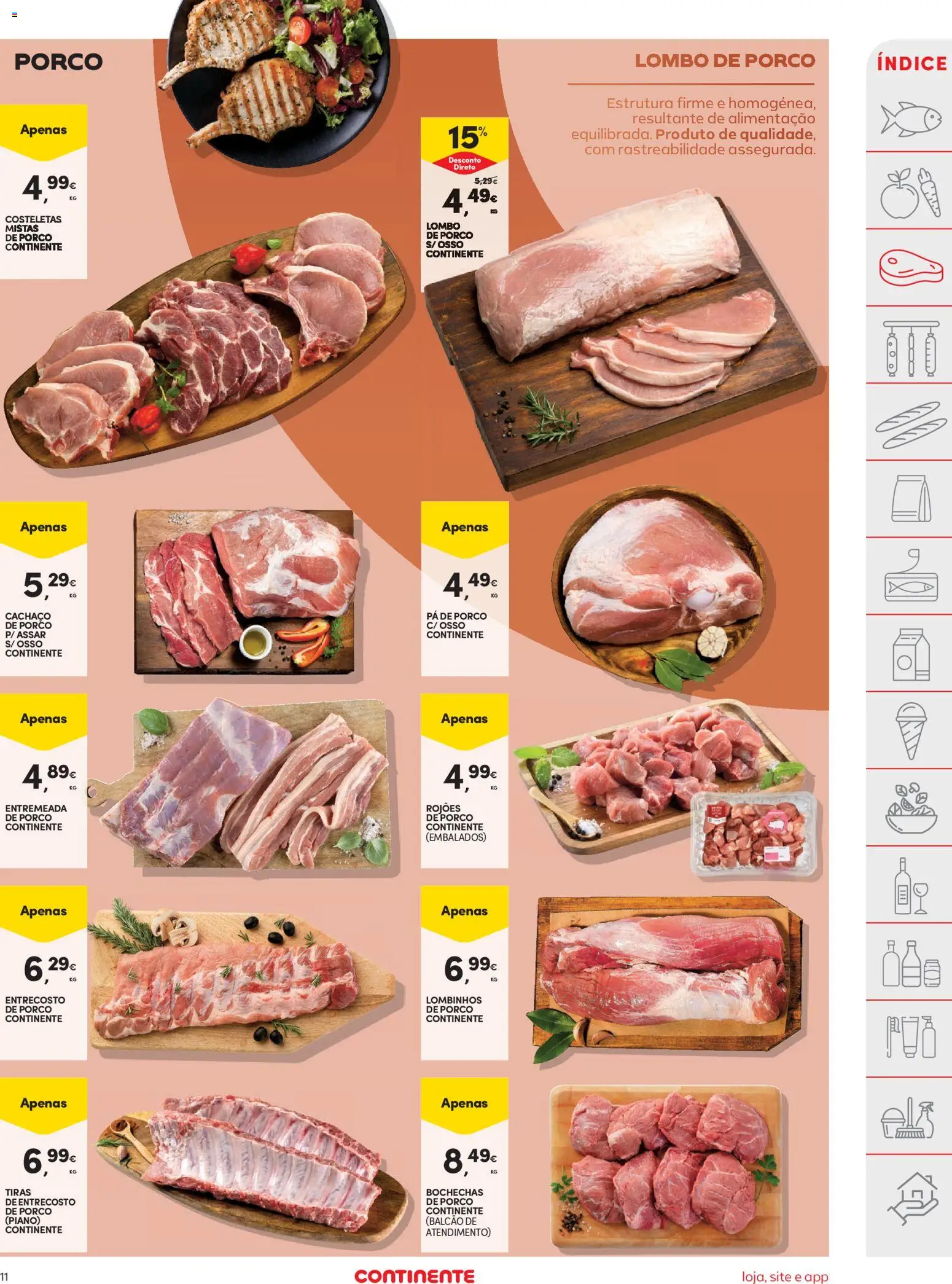 Continente folheto │ válido de 31.03.2026 | Página: 11 | Produtos: Boné, Lombo, Pá