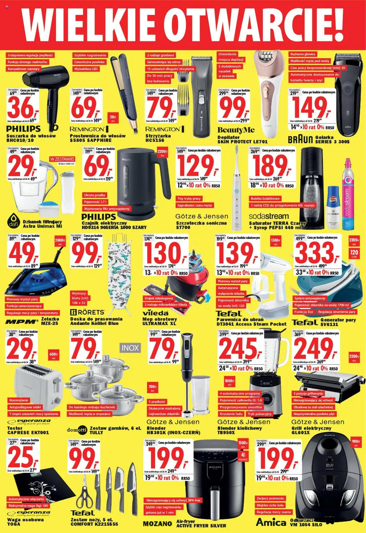 Mediaexpert Gazetka - Wielkie otwarcie Częstochowa od 16.10.2025 | Strona: 6 | Produkty: Szczoteczka soniczna, Pepsi, Suszarka do włosów, Golarka