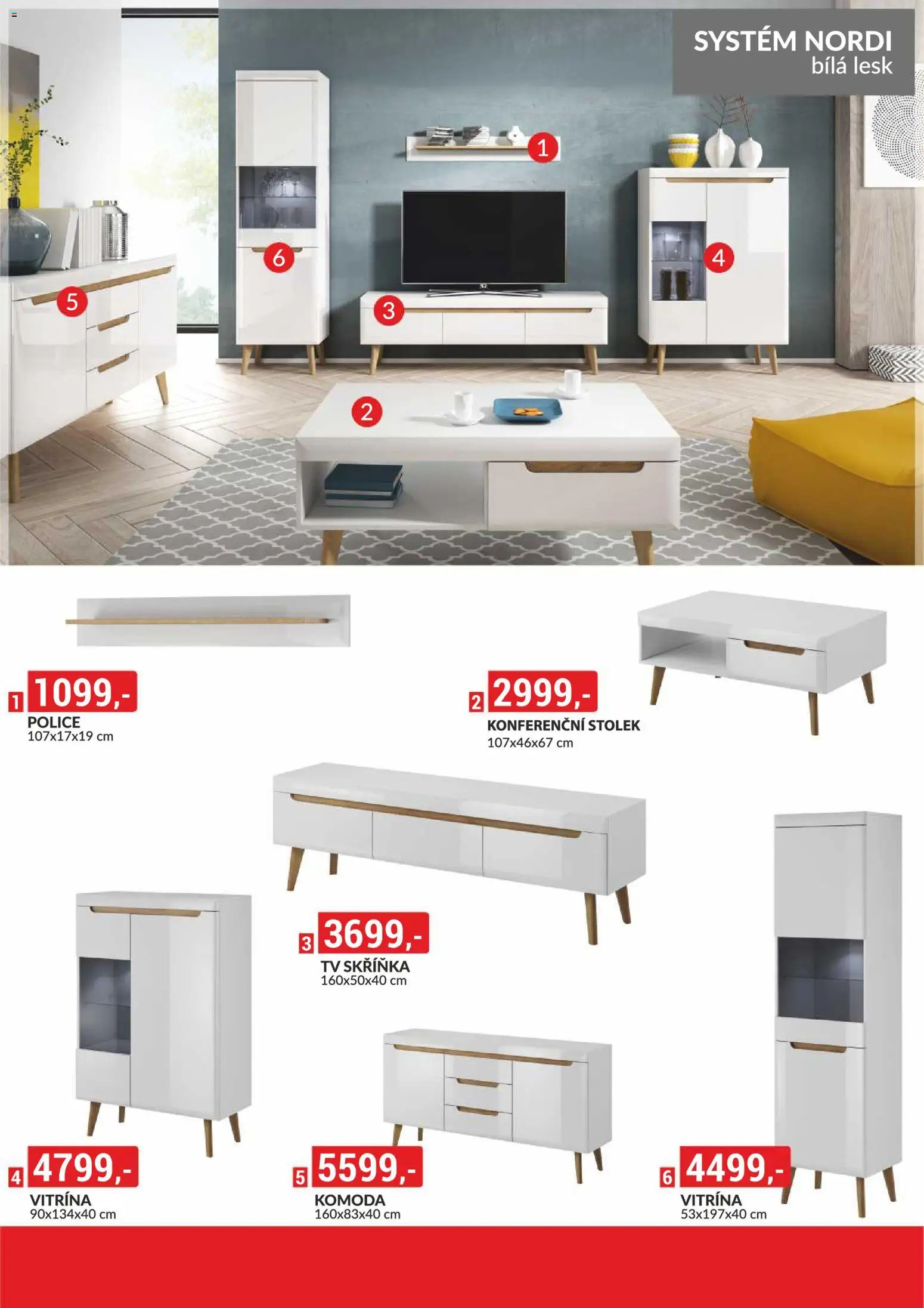 BAUMAX leták - Zařiďte si bydlení od 01.01.2026 | Strana: 26 | Produkty: Tv, Vitrína, Stolek, Police