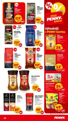 Penny Market leták - Čtvrtečník od 18.09.2025 | Strana: 19 | Produkty: Káva, Jihlavanka, Melta, Tchibo kapsle